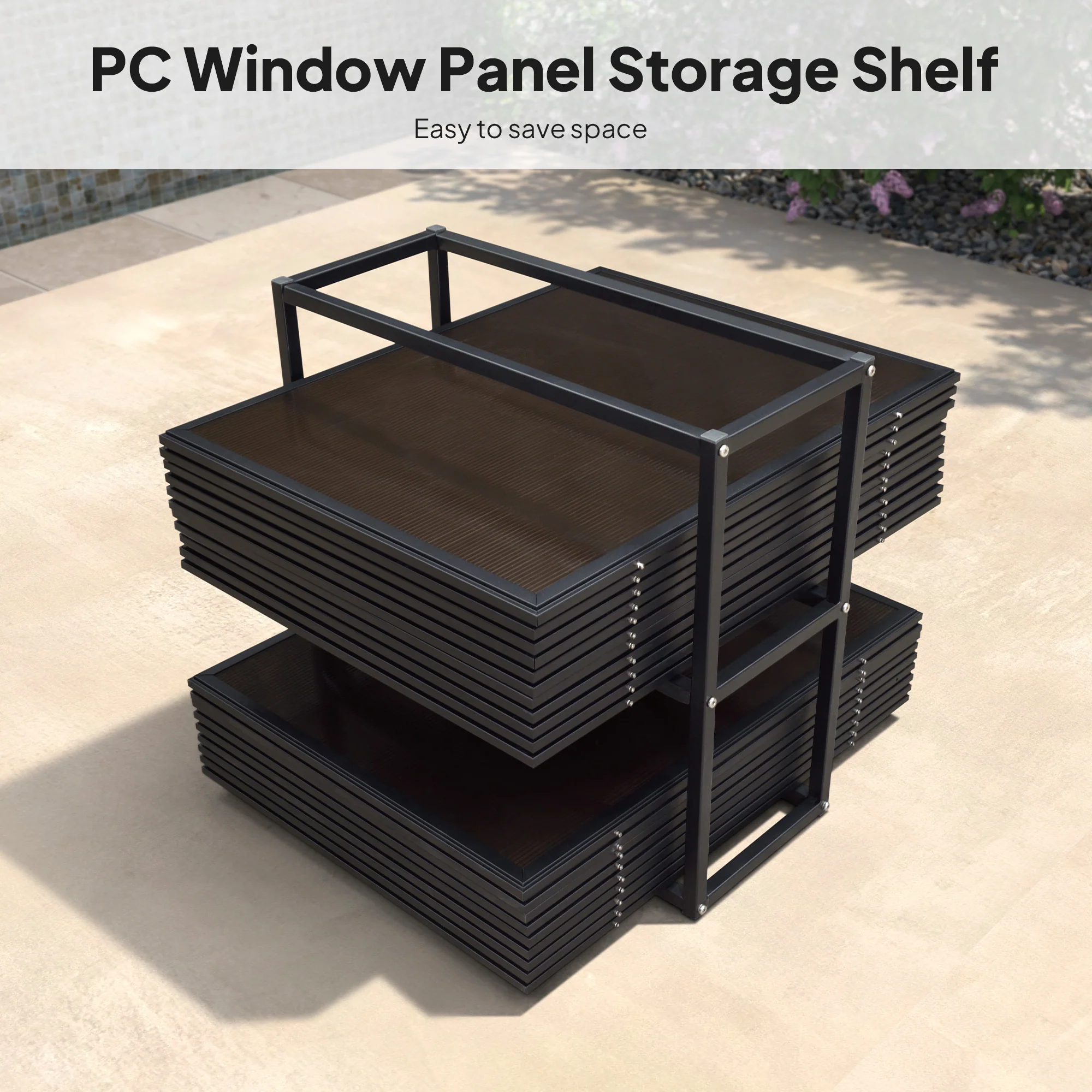 PURPLE LEAF Sunroom Hardtop Gazebo Solarium Wood Grain  Galvanized Steel Double Roof All-Weather Aluminum Outdoor Screen House - Image 76