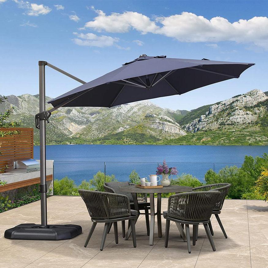 PURPLE LEAF Affordable Outdoor Umbrella Round Cantilever Umbrella for Garden - Image 15
