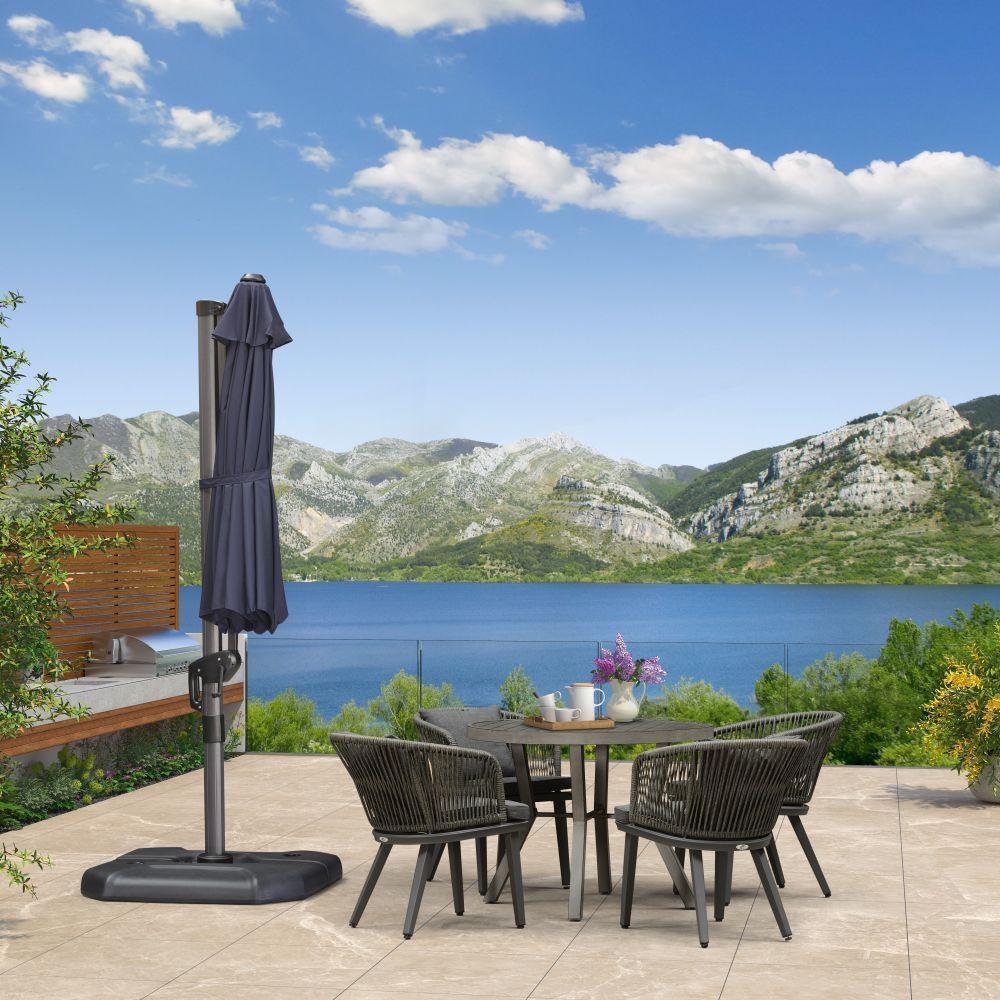 PURPLE LEAF Affordable Outdoor Umbrella Round Cantilever Umbrella for Garden - Image 67