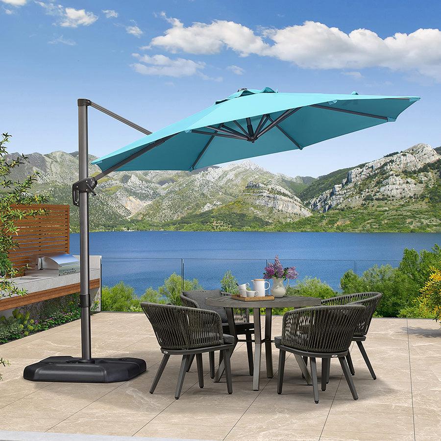 PURPLE LEAF Affordable Outdoor Umbrella Round Cantilever Umbrella for Garden - Image 18