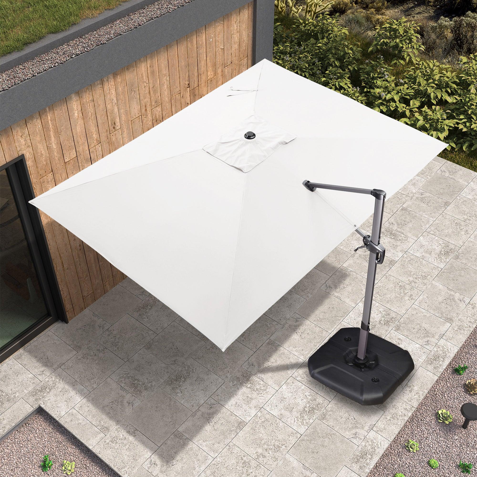 PURPLE LEAF Patio Outdoor Large Umbrella Square and Rectangular Cantilever Yard Sun Umbrellas - Image 27