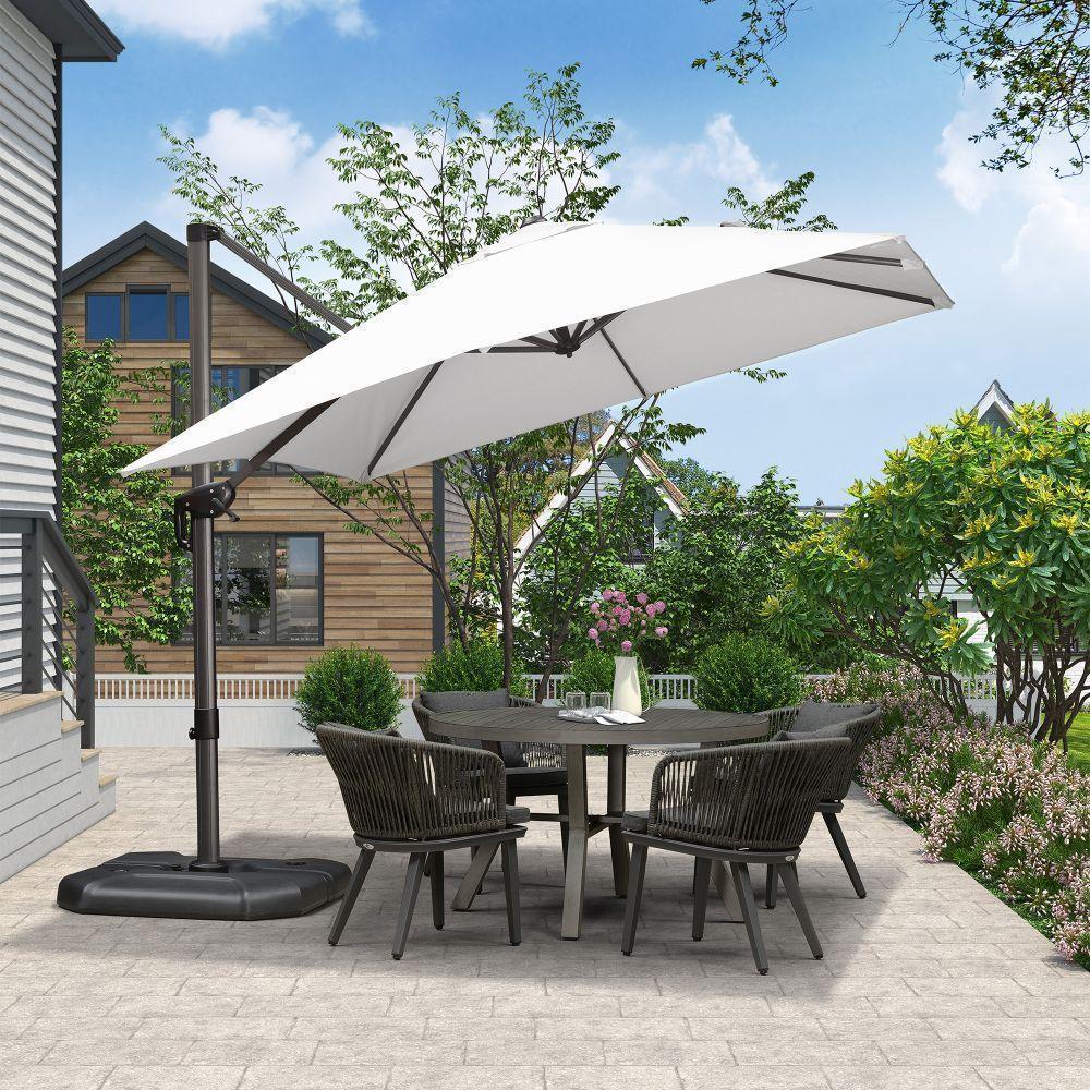 PURPLE LEAF Patio Outdoor Large Umbrella Square and Rectangular Cantilever Yard Sun Umbrellas - Image 15
