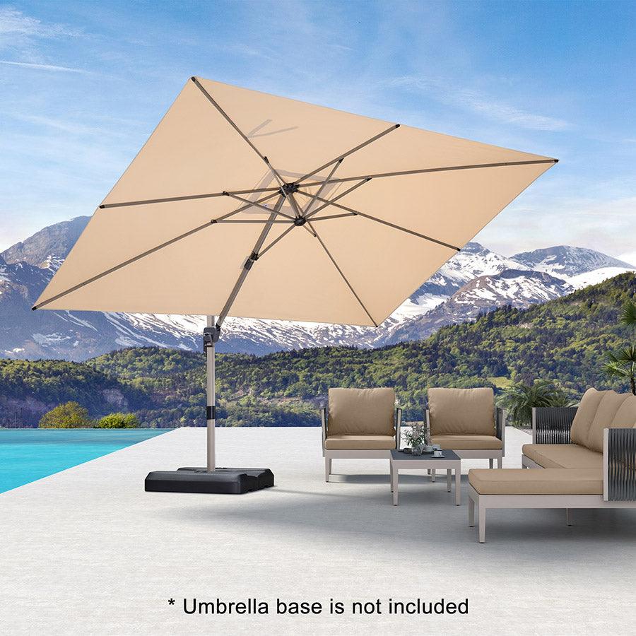 PURPLE LEAF Hailar Deluxe Outdoor Patio Umbrella Aluminum Cantilever Umbrellas - Image 35