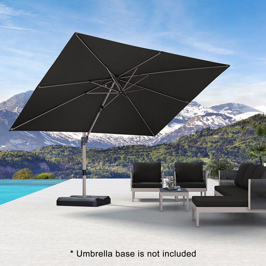 PURPLE LEAF Hailar Deluxe Outdoor Patio Umbrella Aluminum Cantilever Umbrellas - Image 62