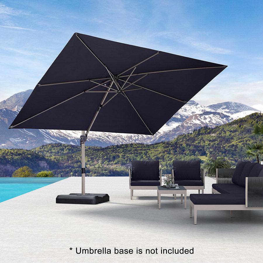 PURPLE LEAF Hailar Deluxe Outdoor Patio Umbrella Aluminum Cantilever Umbrellas - Image 66
