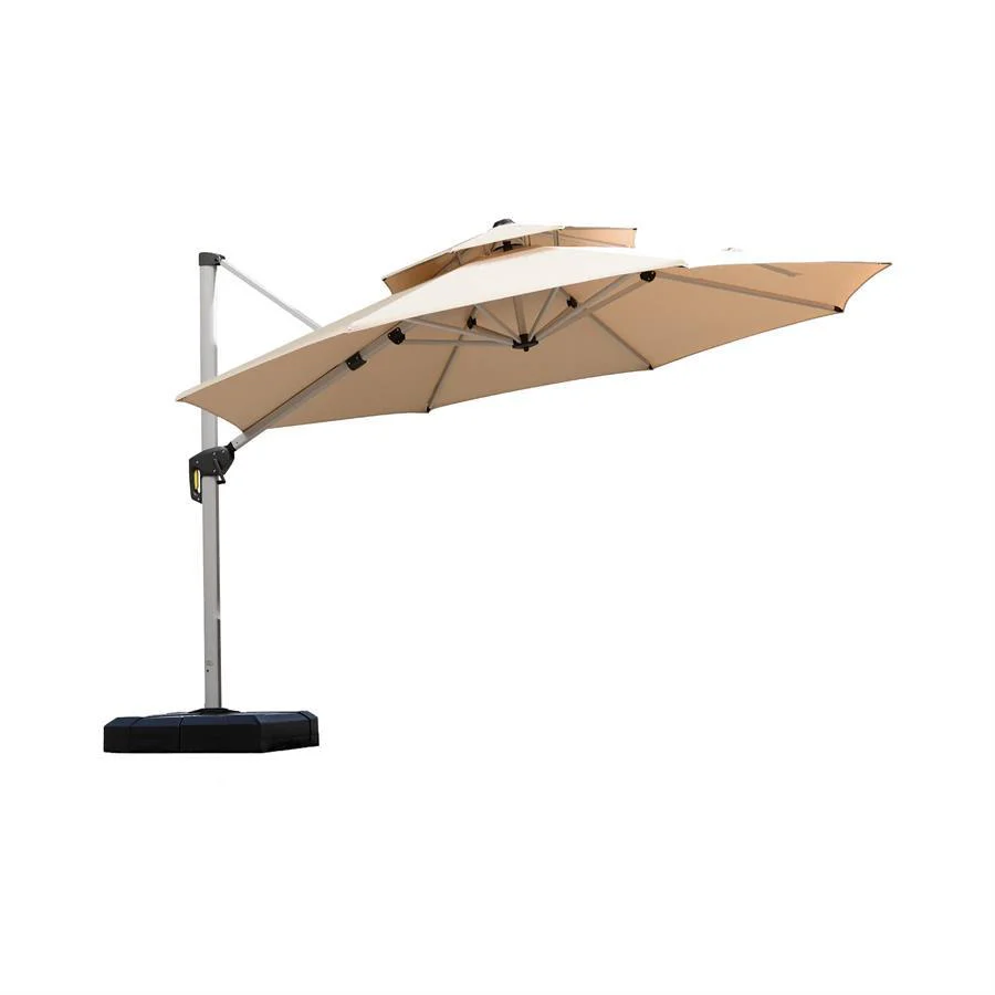 PURPLE LEAF Round Cantilever Patio Umbrella Heavy Duty Umbrella for Porch Garden Pool - Image 11