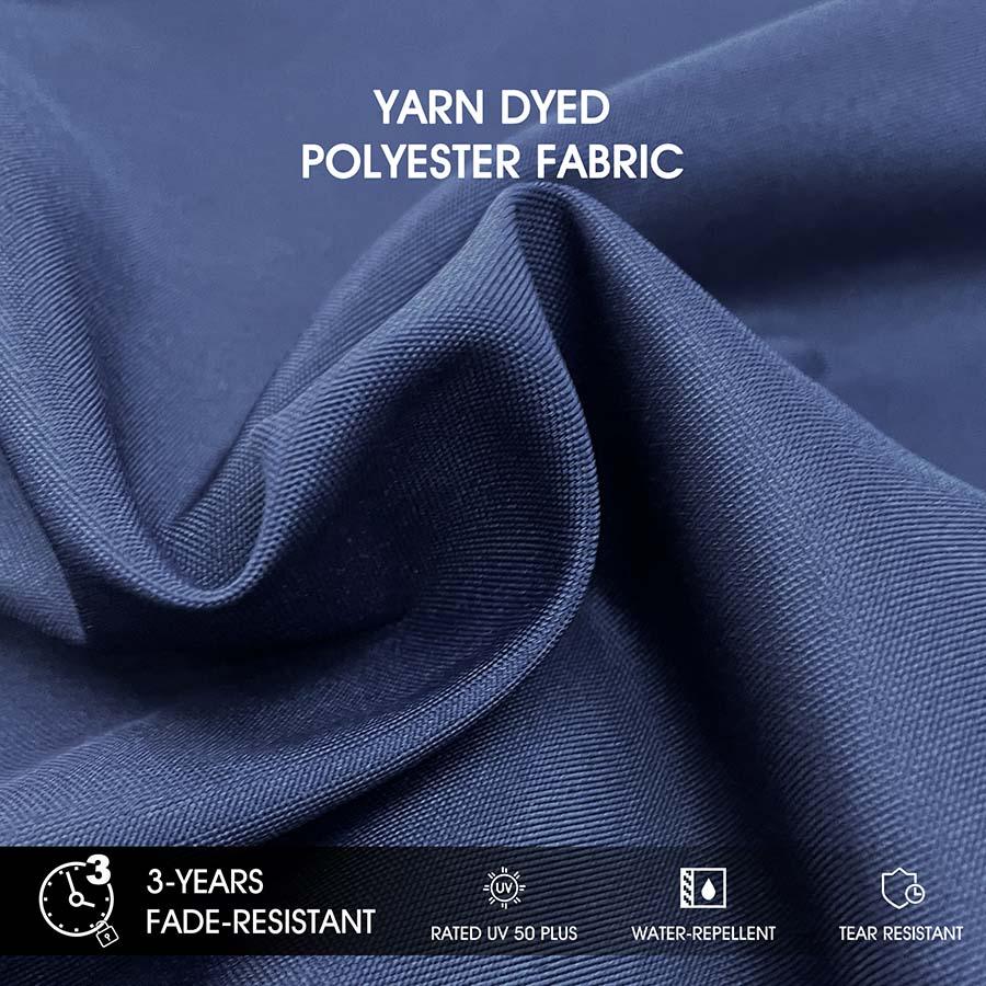 PURPLE LEAF Round Cantilever Patio Umbrella Heavy Duty Umbrella for Porch Garden Pool - Image 89