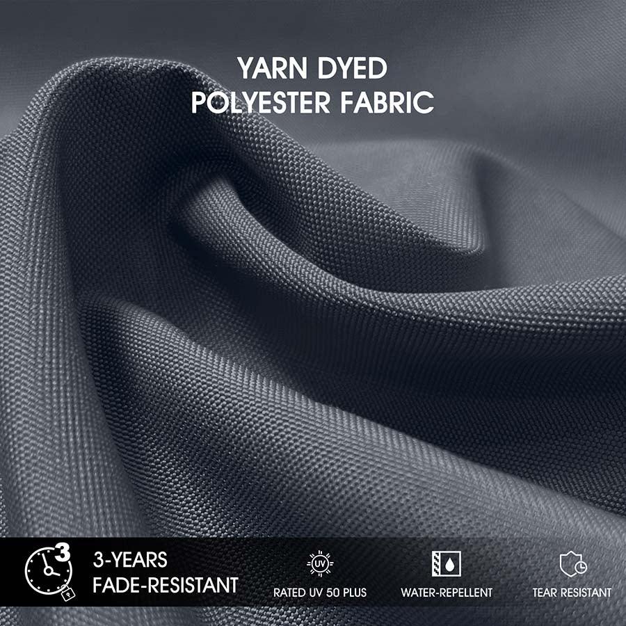 PURPLE LEAF Round Cantilever Patio Umbrella Heavy Duty Umbrella for Porch Garden Pool - Image 90