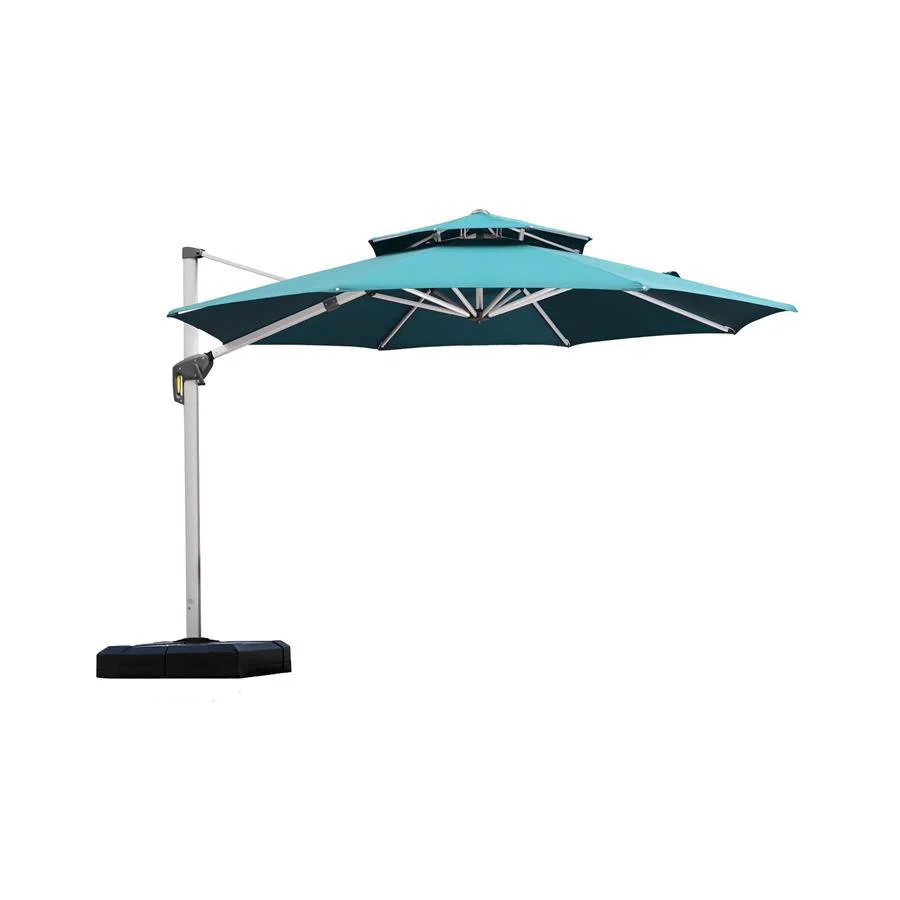 PURPLE LEAF Round Cantilever Patio Umbrella Heavy Duty Umbrella for Porch Garden Pool - Image 30