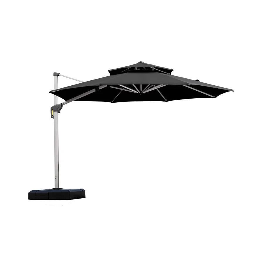 PURPLE LEAF Round Cantilever Patio Umbrella Heavy Duty Umbrella for Porch Garden Pool - Image 35