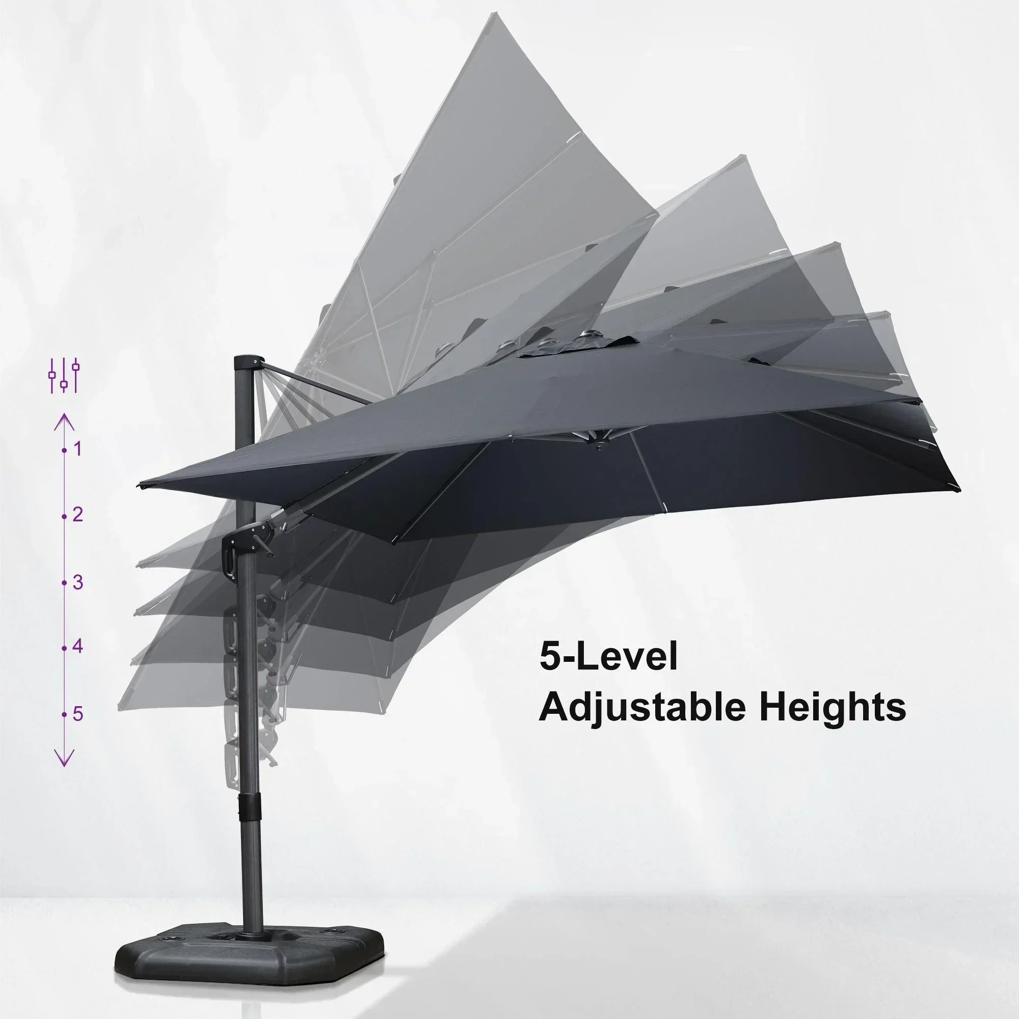 PURPLE LEAF Best Value Cantilever Patio Umbrella with Left-Right Tilt and 360° Swivel - Image 127