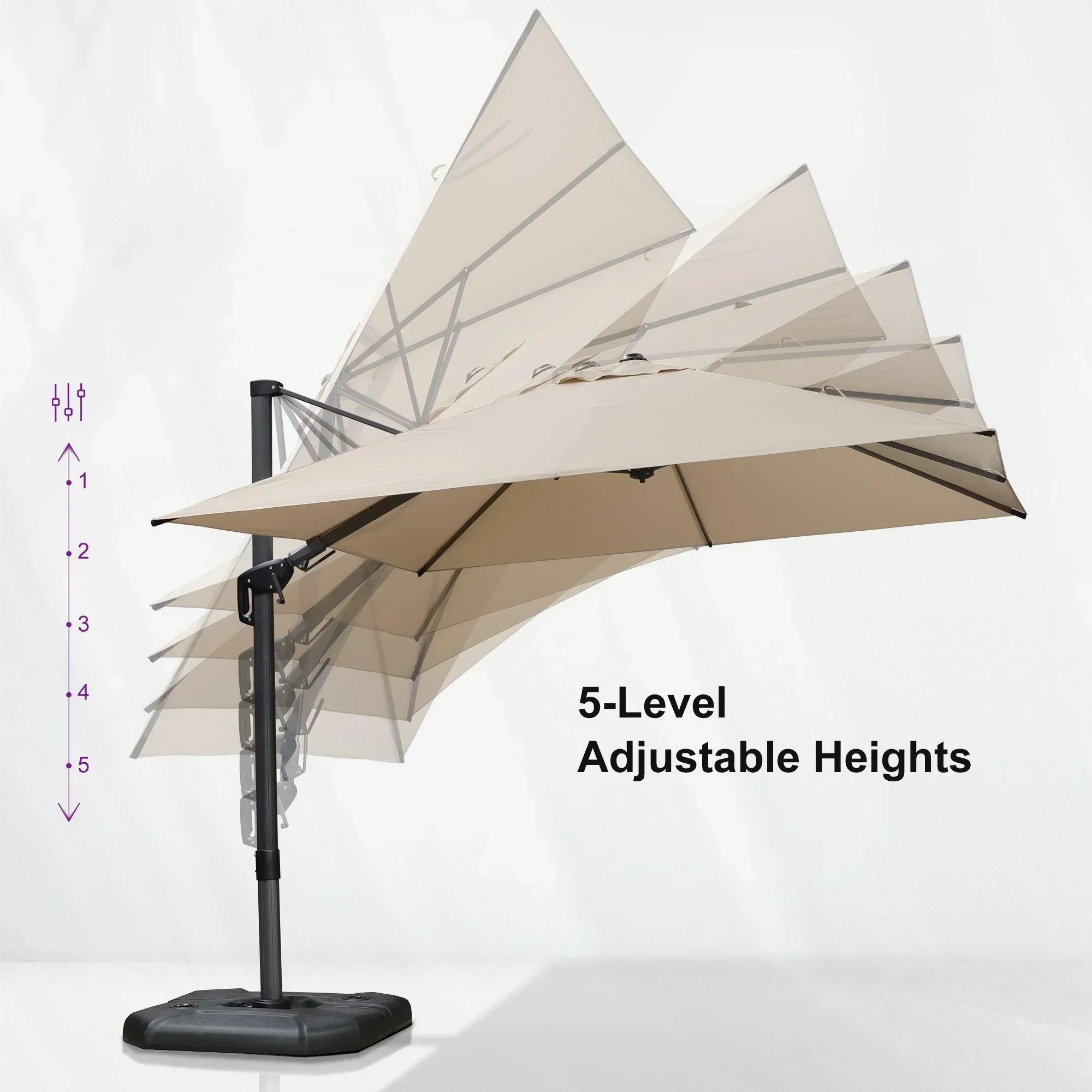 PURPLE LEAF Best Value Cantilever Patio Umbrella with Left-Right Tilt and 360° Swivel - Image 129