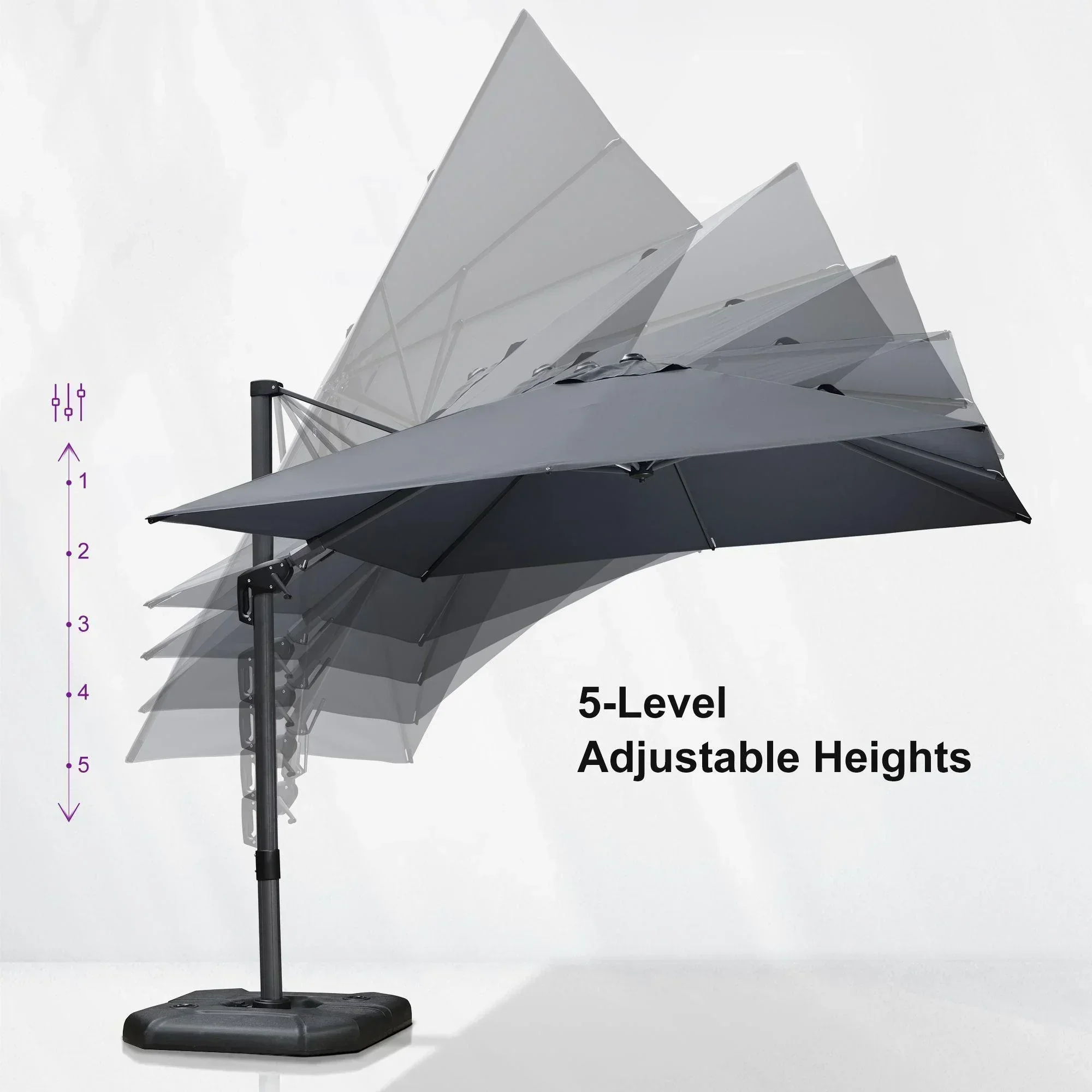 PURPLE LEAF Best Value Cantilever Patio Umbrella with Left-Right Tilt and 360° Swivel - Image 133
