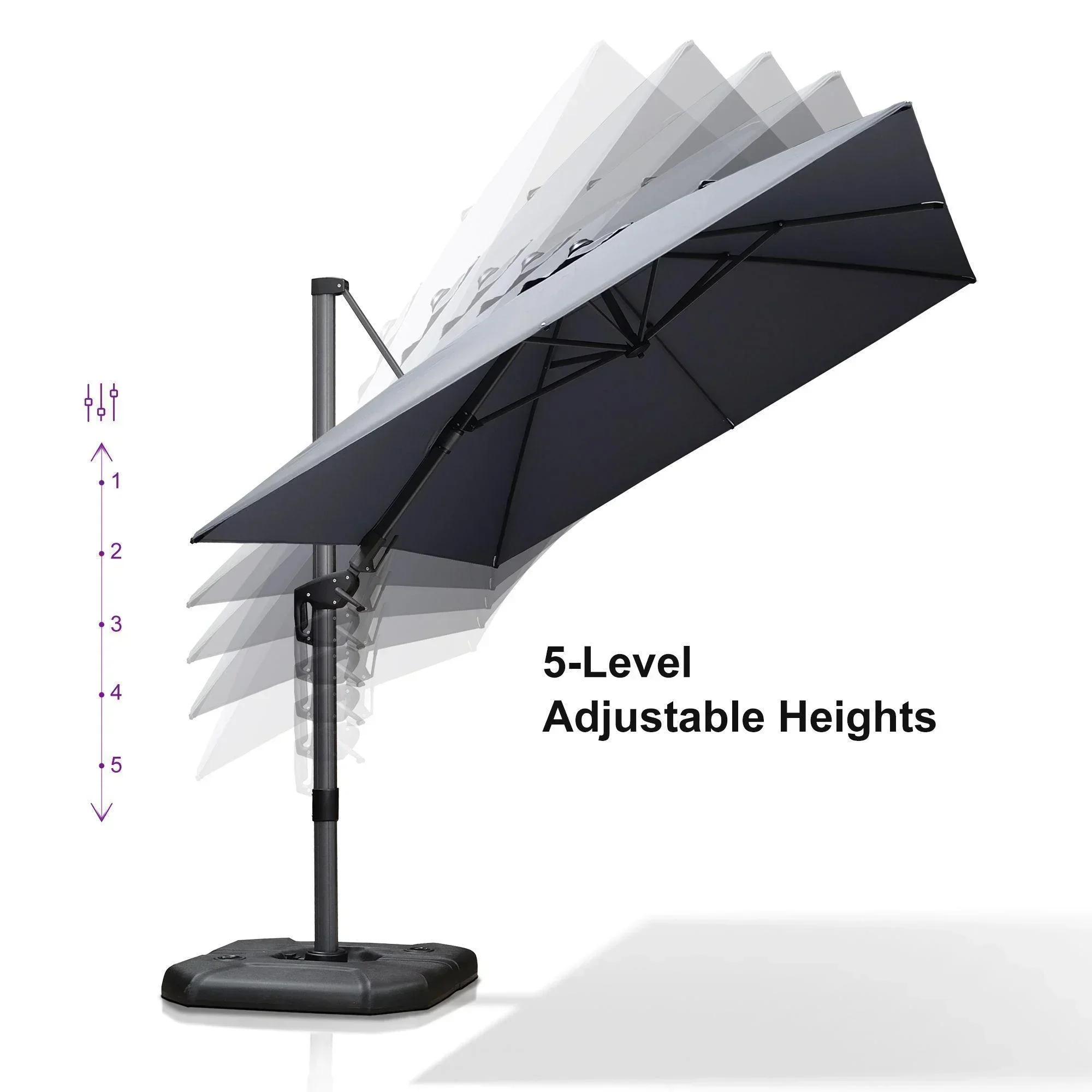 PURPLE LEAF Best Value Cantilever Patio Umbrella with Left-Right Tilt and 360° Swivel - Image 148