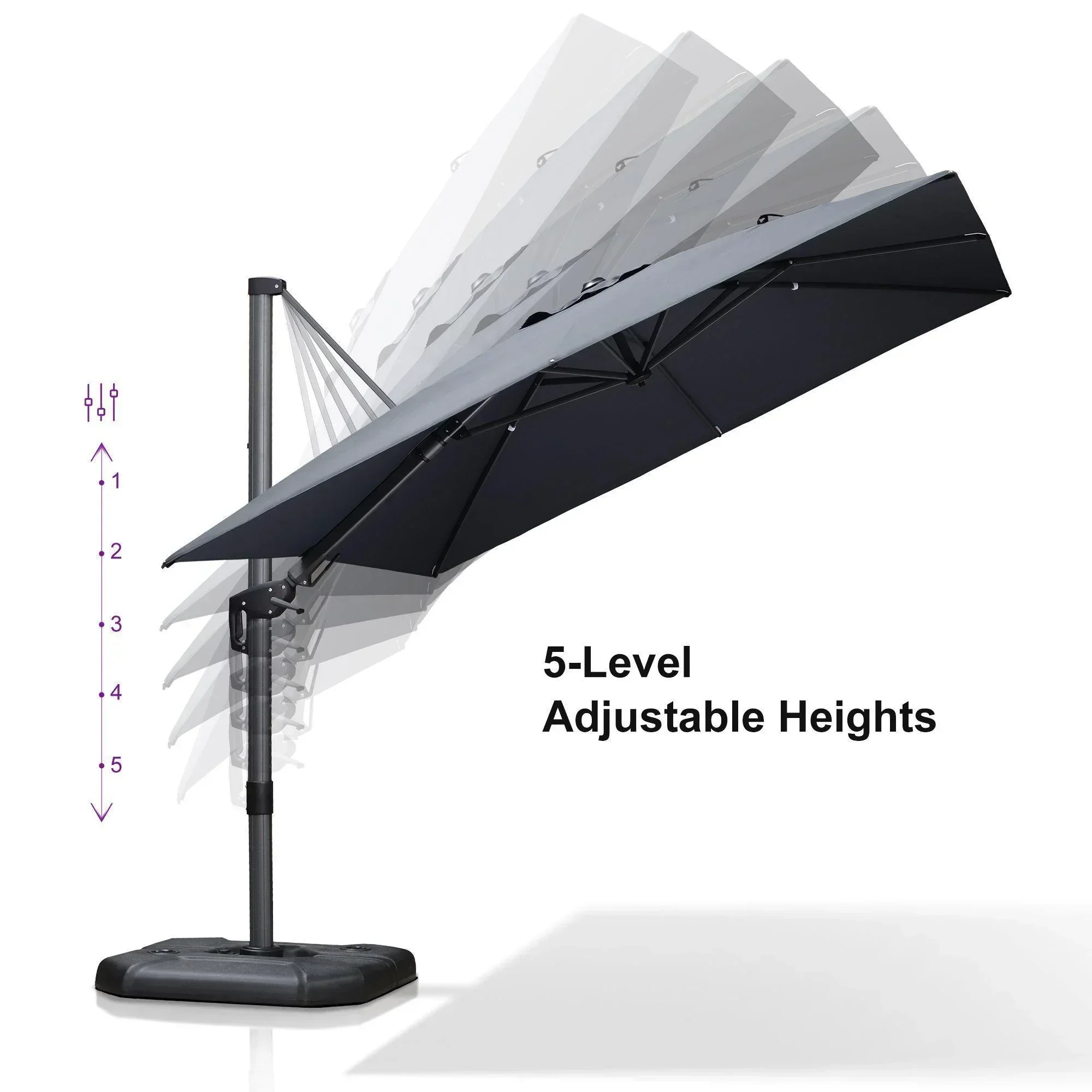 PURPLE LEAF Best Value Cantilever Patio Umbrella with Left-Right Tilt and 360° Swivel - Image 150