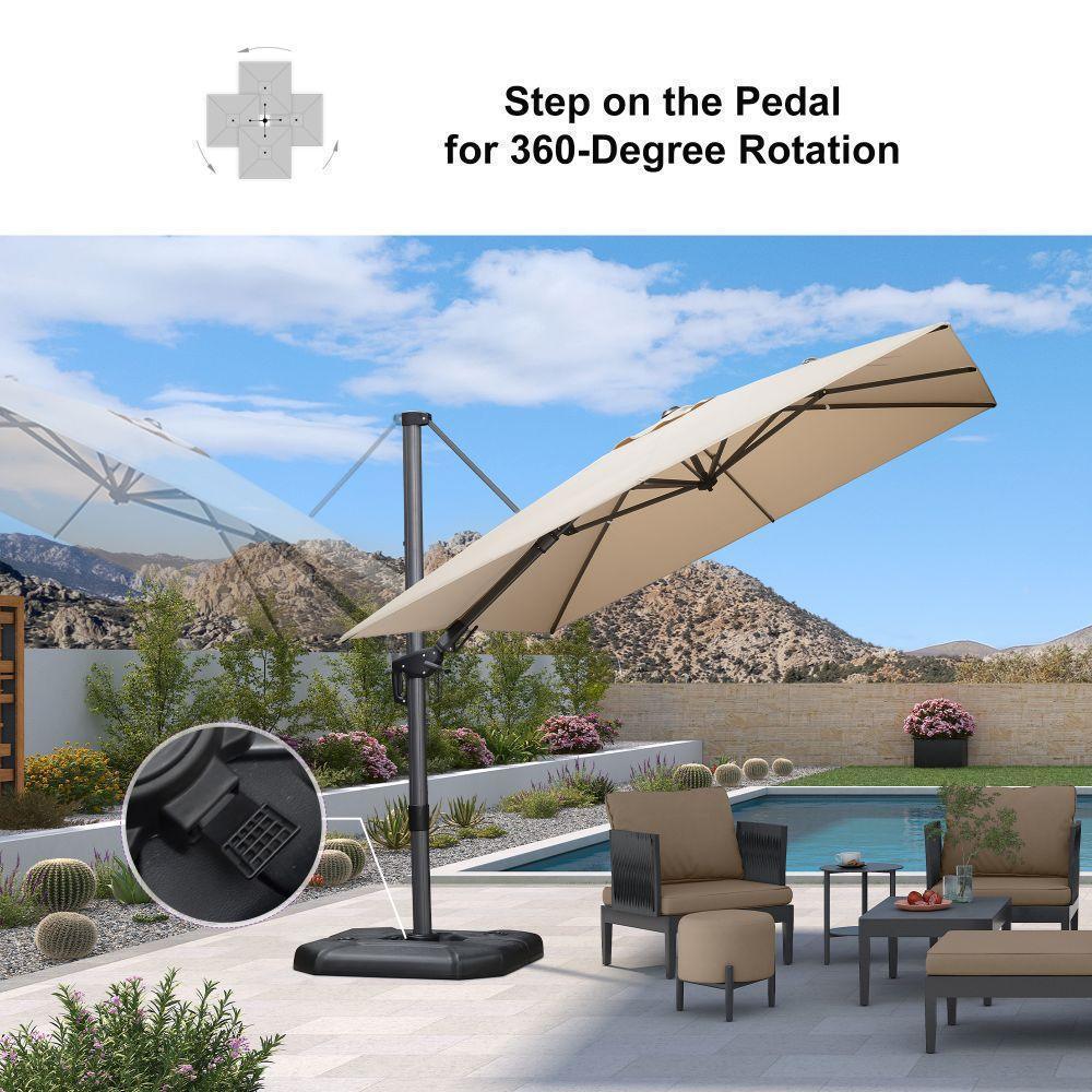 PURPLE LEAF Best Value Cantilever Patio Umbrella with Left-Right Tilt and 360° Swivel - Image 153