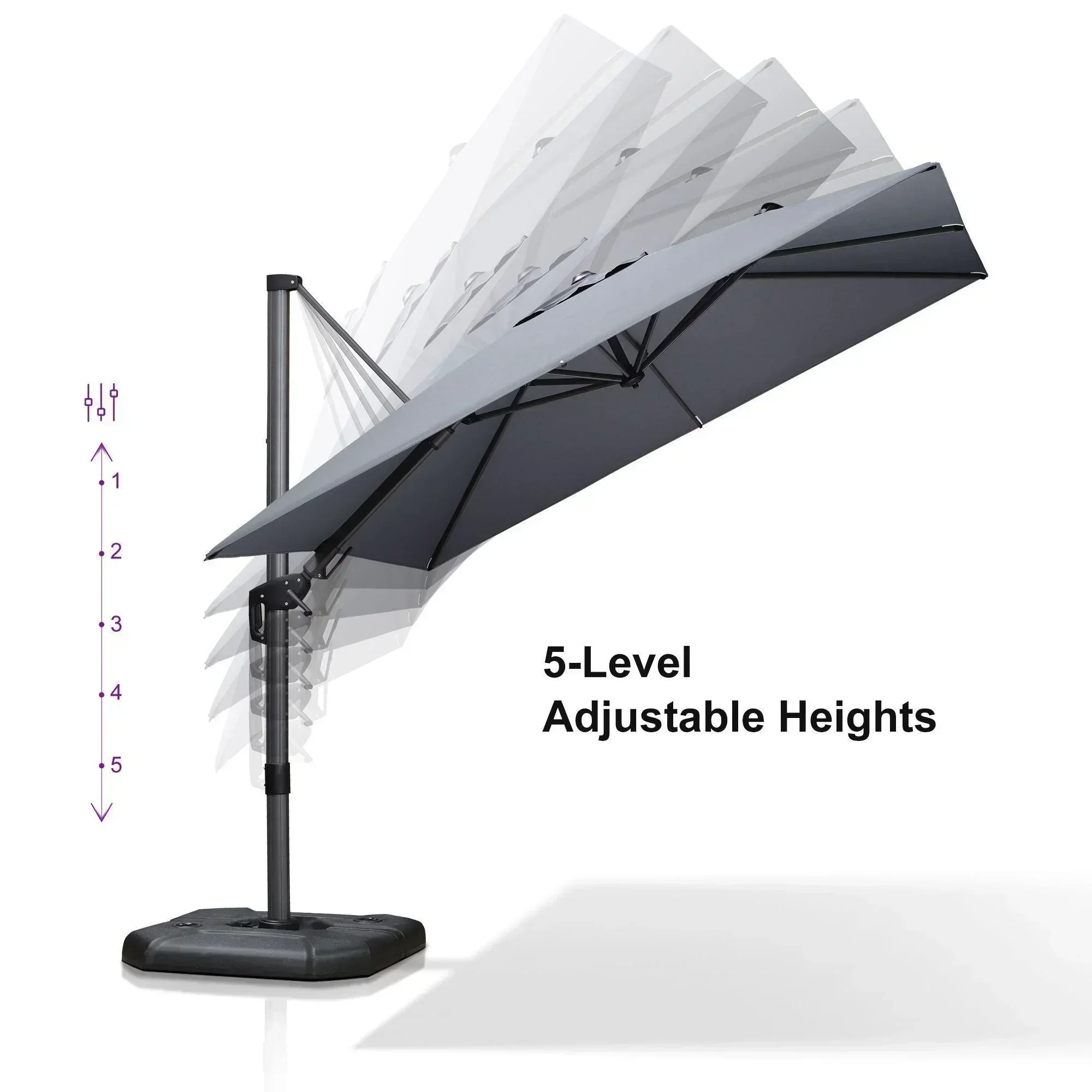 PURPLE LEAF Best Value Cantilever Patio Umbrella with Left-Right Tilt and 360° Swivel - Image 161