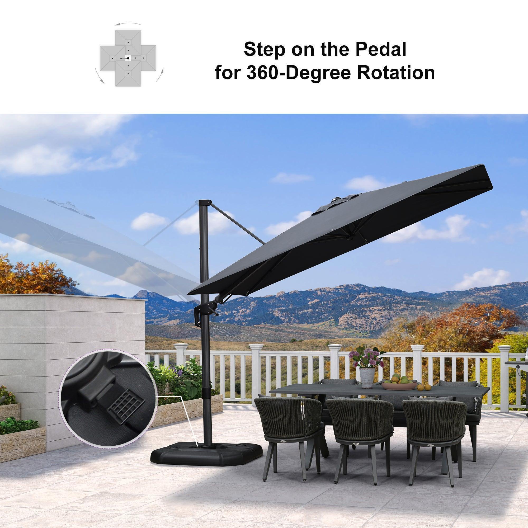 PURPLE LEAF Best Value Cantilever Patio Umbrella with Left-Right Tilt and 360° Swivel - Image 163