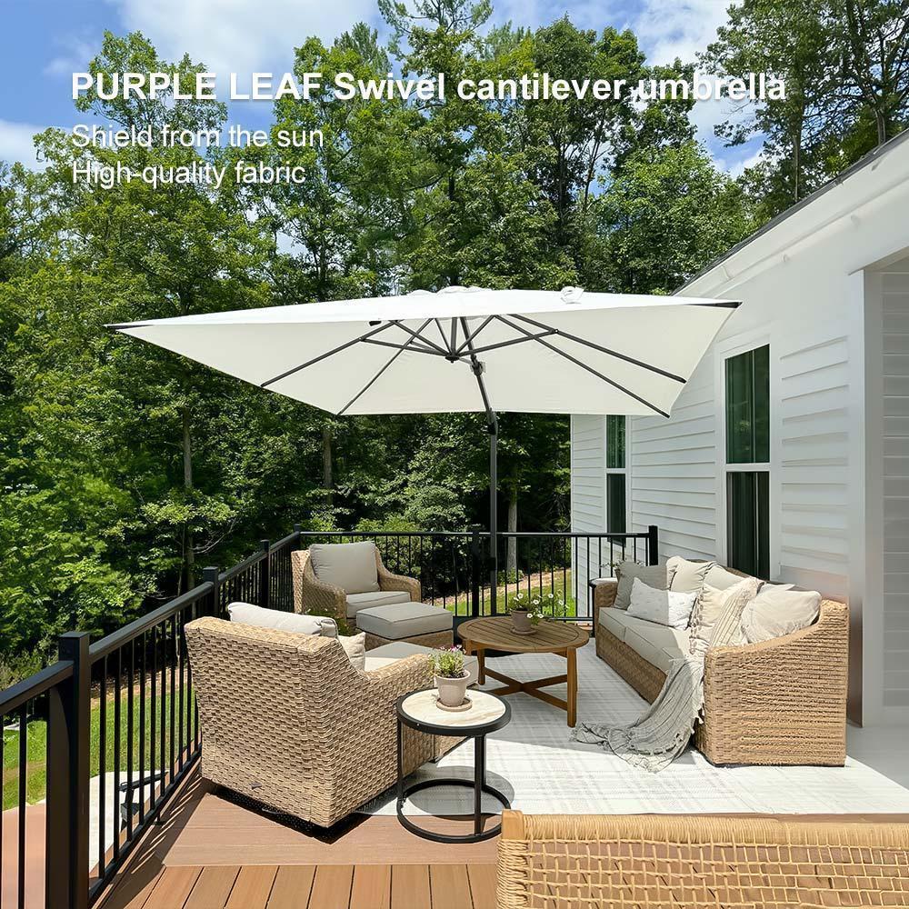 PURPLE LEAF Best Value Cantilever Patio Umbrella with Left-Right Tilt and 360° Swivel - Image 171