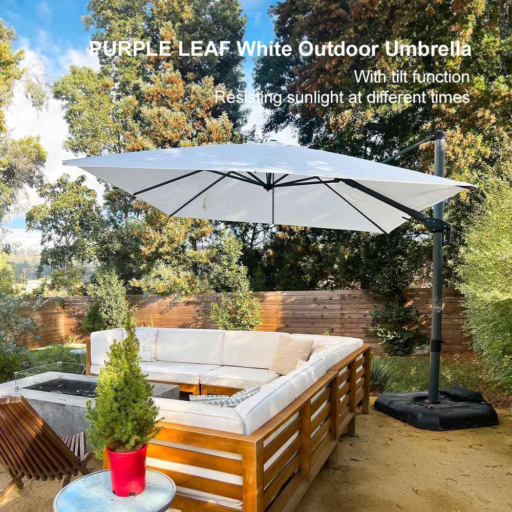 PURPLE LEAF Best Value Cantilever Patio Umbrella with Left-Right Tilt and 360° Swivel - Image 174