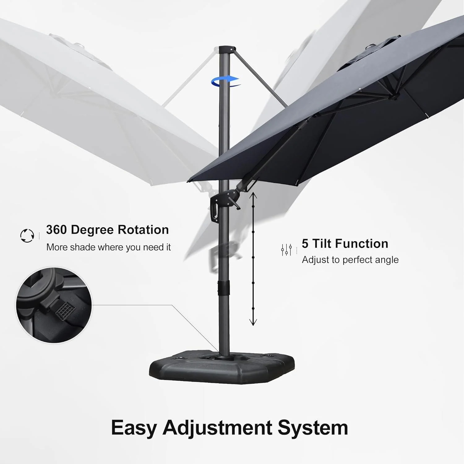 PURPLE LEAF Best Value Cantilever Patio Umbrella with Left-Right Tilt and 360° Swivel - Image 31