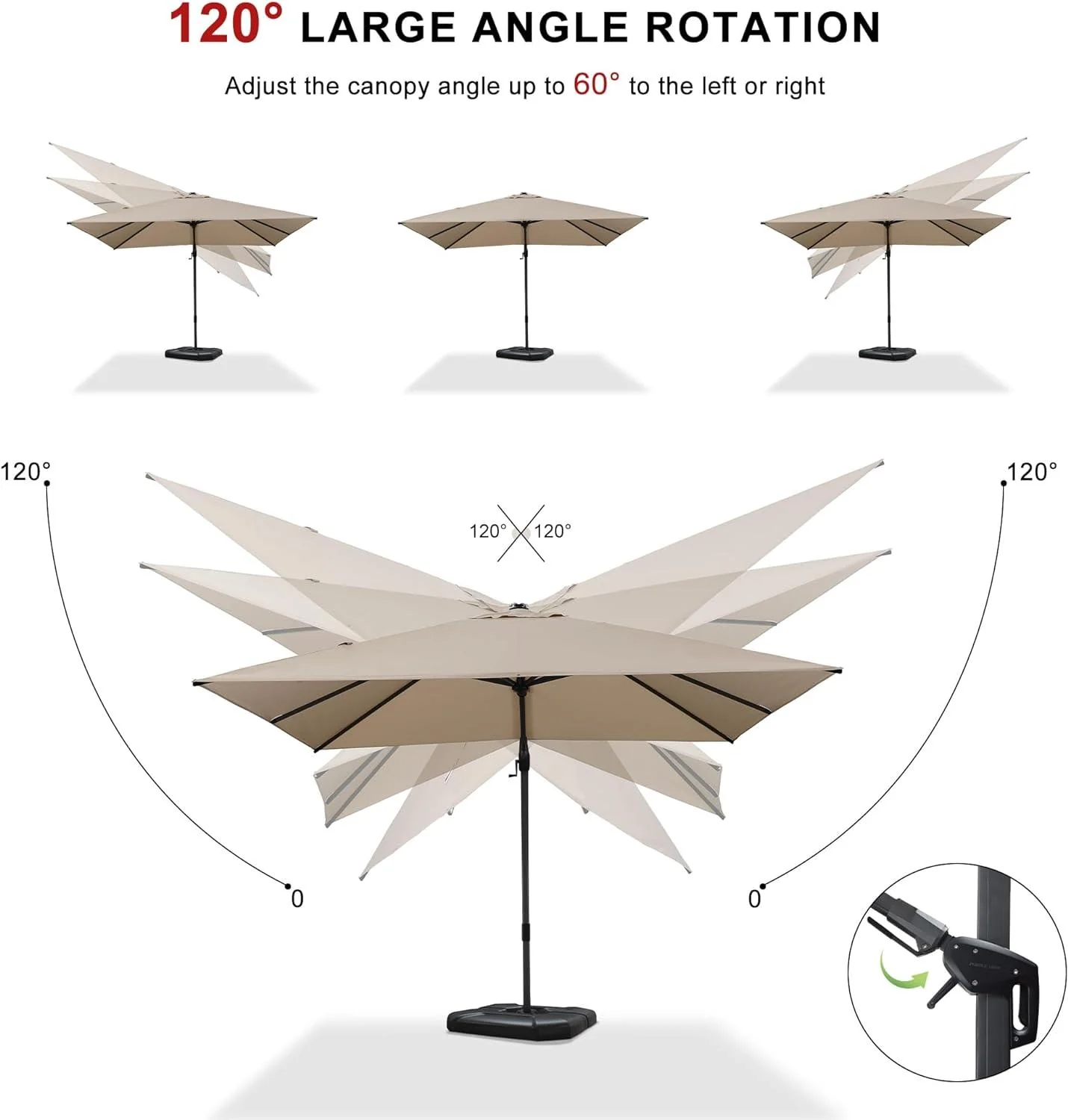 PURPLE LEAF Best Value Cantilever Patio Umbrella with Left-Right Tilt and 360° Swivel - Image 33