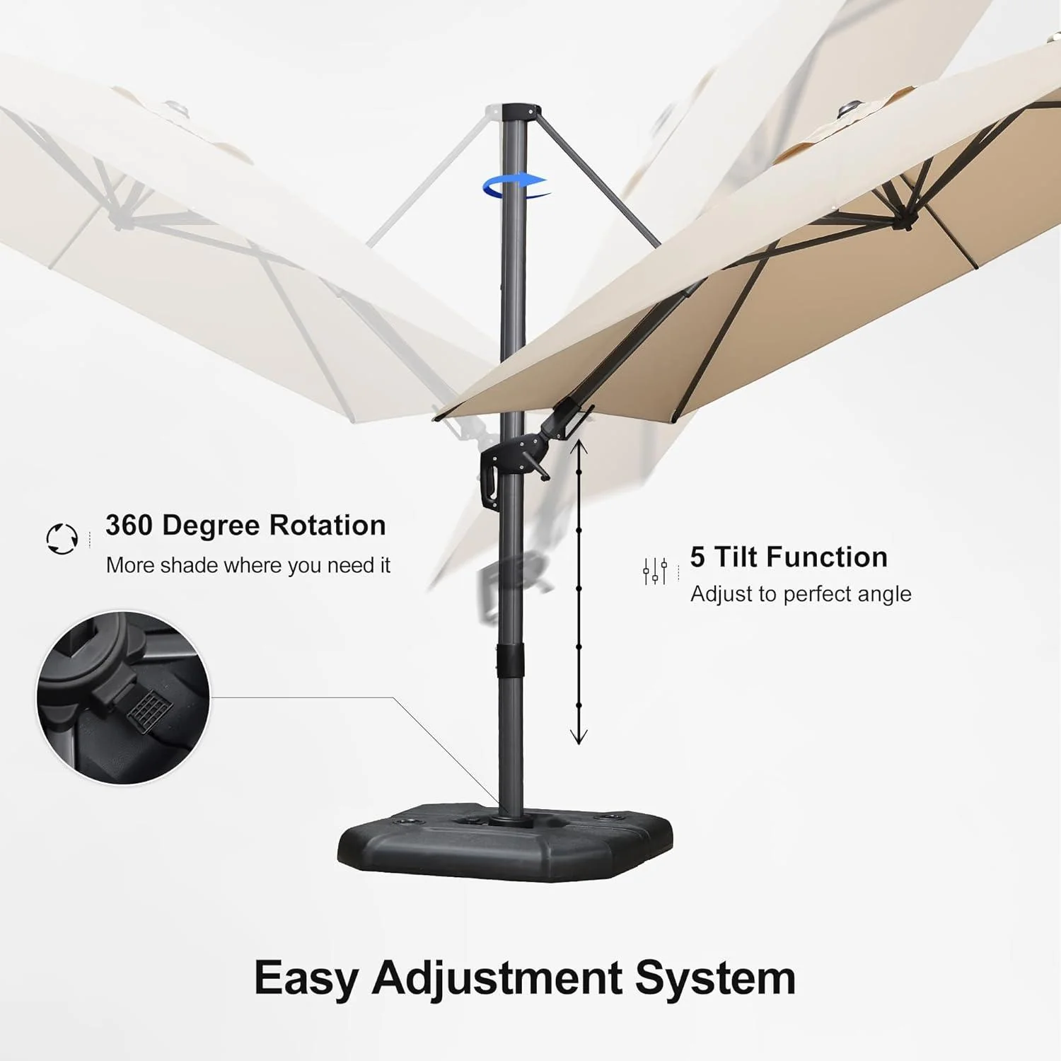 PURPLE LEAF Best Value Cantilever Patio Umbrella with Left-Right Tilt and 360° Swivel - Image 34