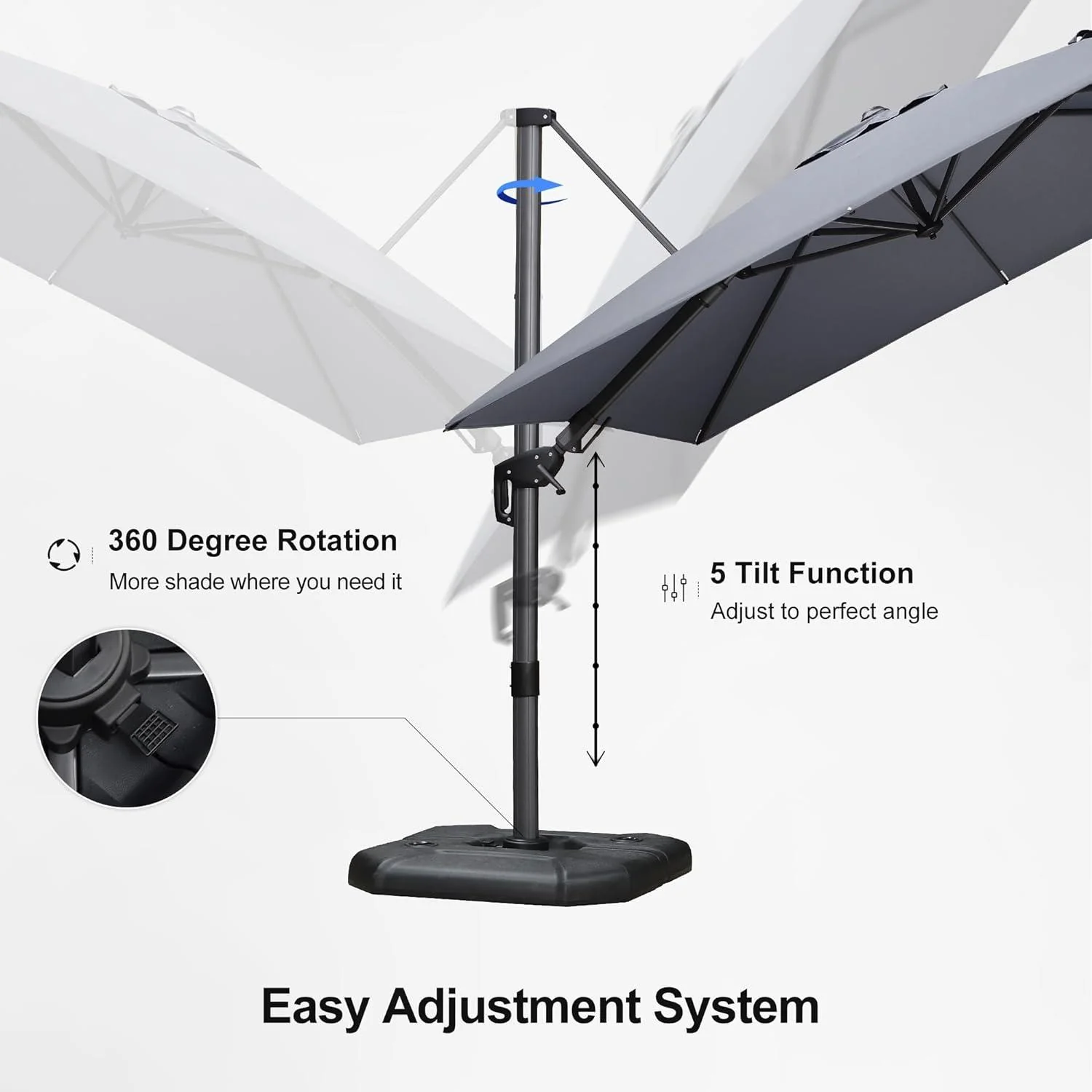 PURPLE LEAF Best Value Cantilever Patio Umbrella with Left-Right Tilt and 360° Swivel - Image 39