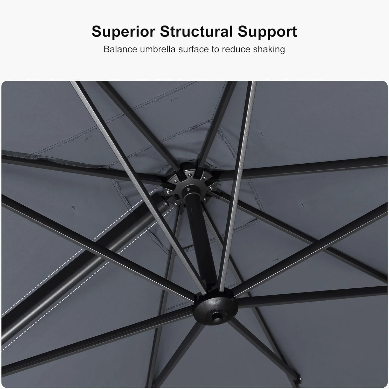 PURPLE LEAF Best Value Cantilever Patio Umbrella with Left-Right Tilt and 360° Swivel - Image 41