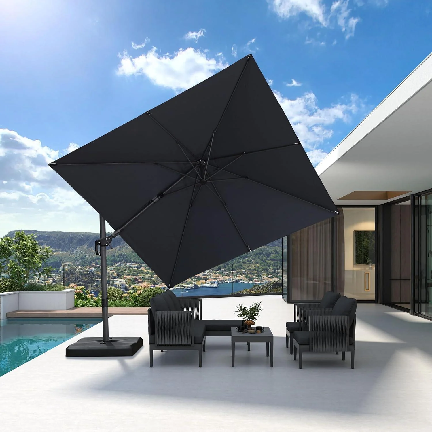PURPLE LEAF Best Value Cantilever Patio Umbrella with Left-Right Tilt and 360° Swivel - Image 47