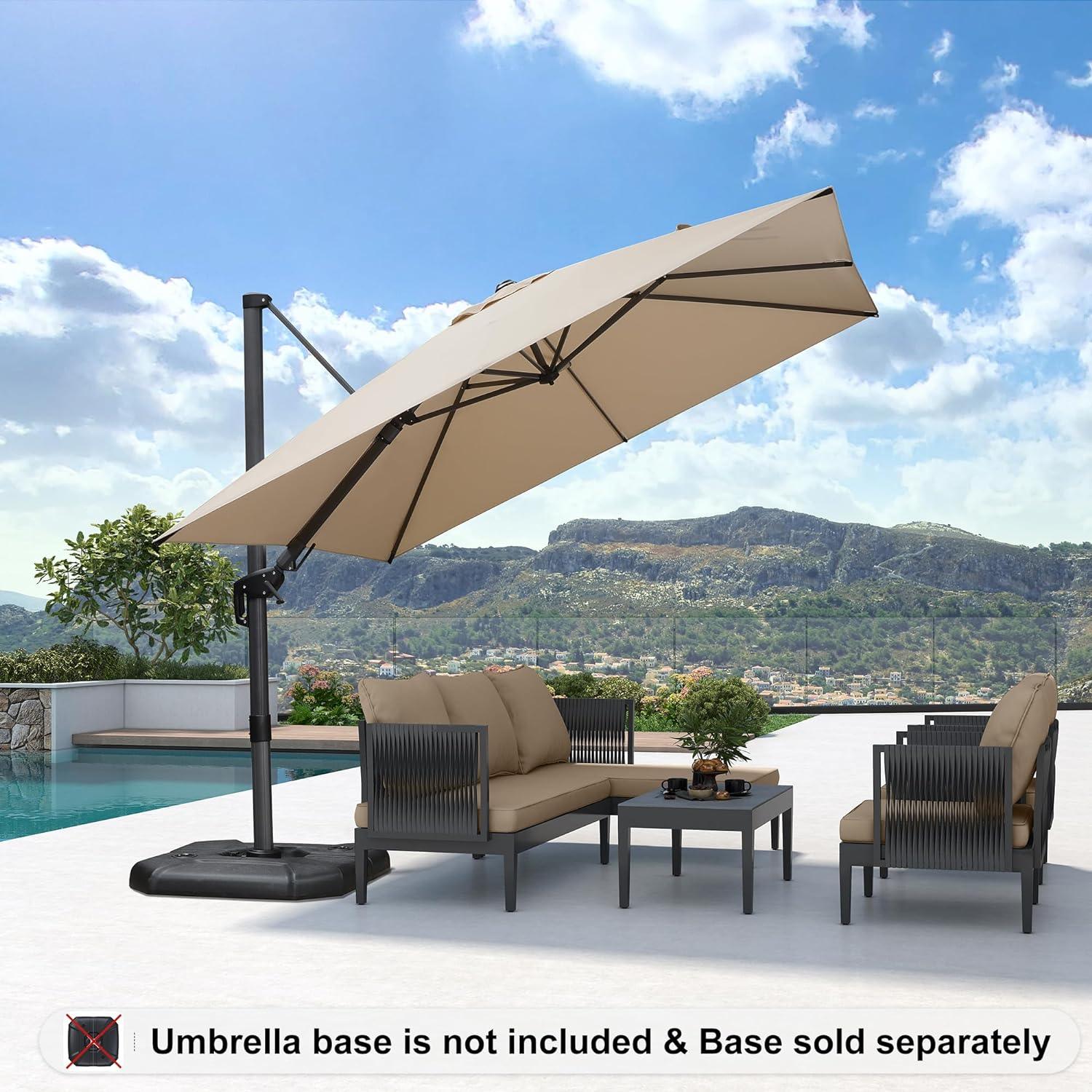 PURPLE LEAF Best Value Cantilever Patio Umbrella with Left-Right Tilt and 360° Swivel - Image 52