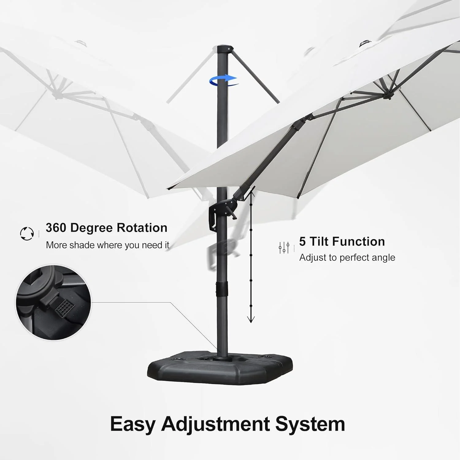 PURPLE LEAF Best Value Cantilever Patio Umbrella with Left-Right Tilt and 360° Swivel - Image 63