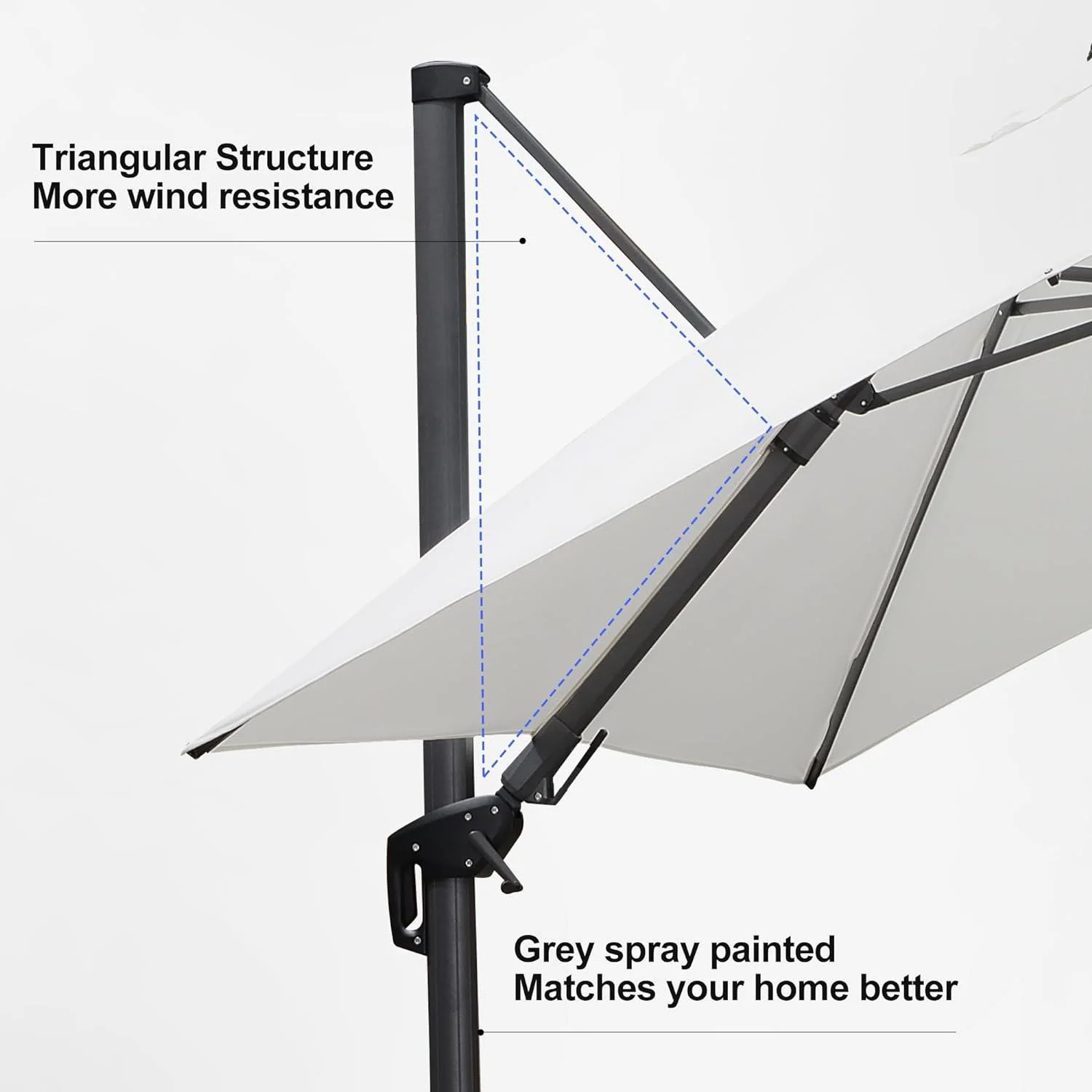 PURPLE LEAF Best Value Cantilever Patio Umbrella with Left-Right Tilt and 360° Swivel - Image 67