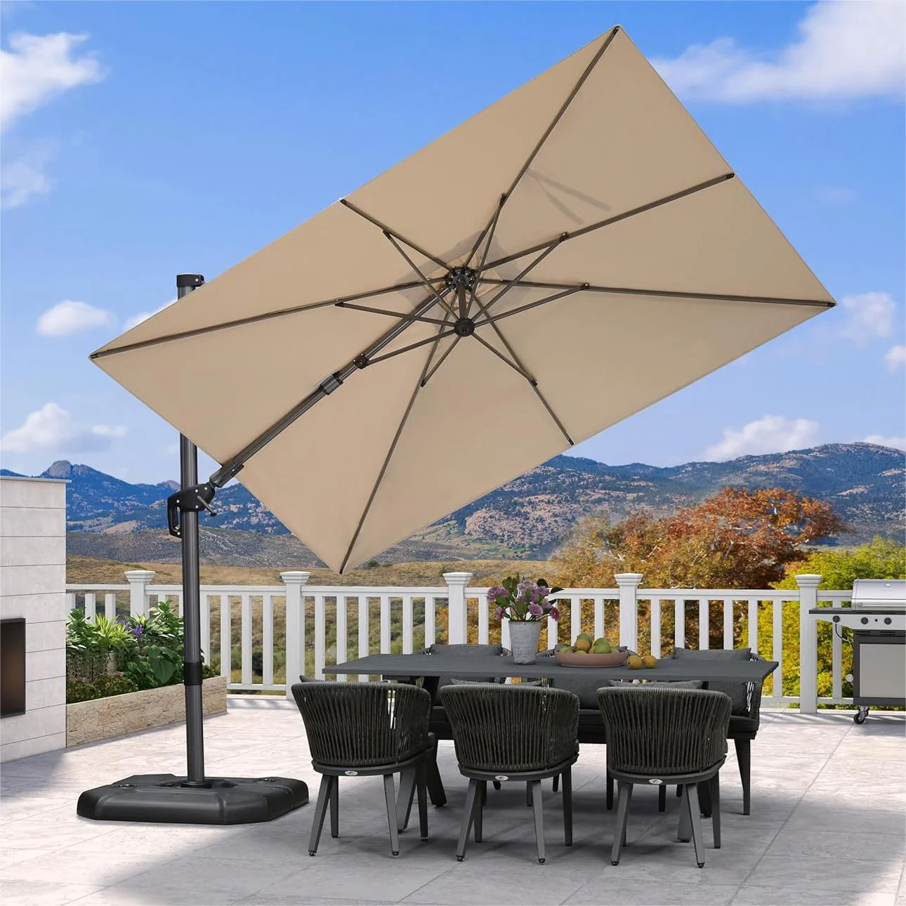 PURPLE LEAF Best Value Cantilever Patio Umbrella with Left-Right Tilt and 360° Swivel - Image 68