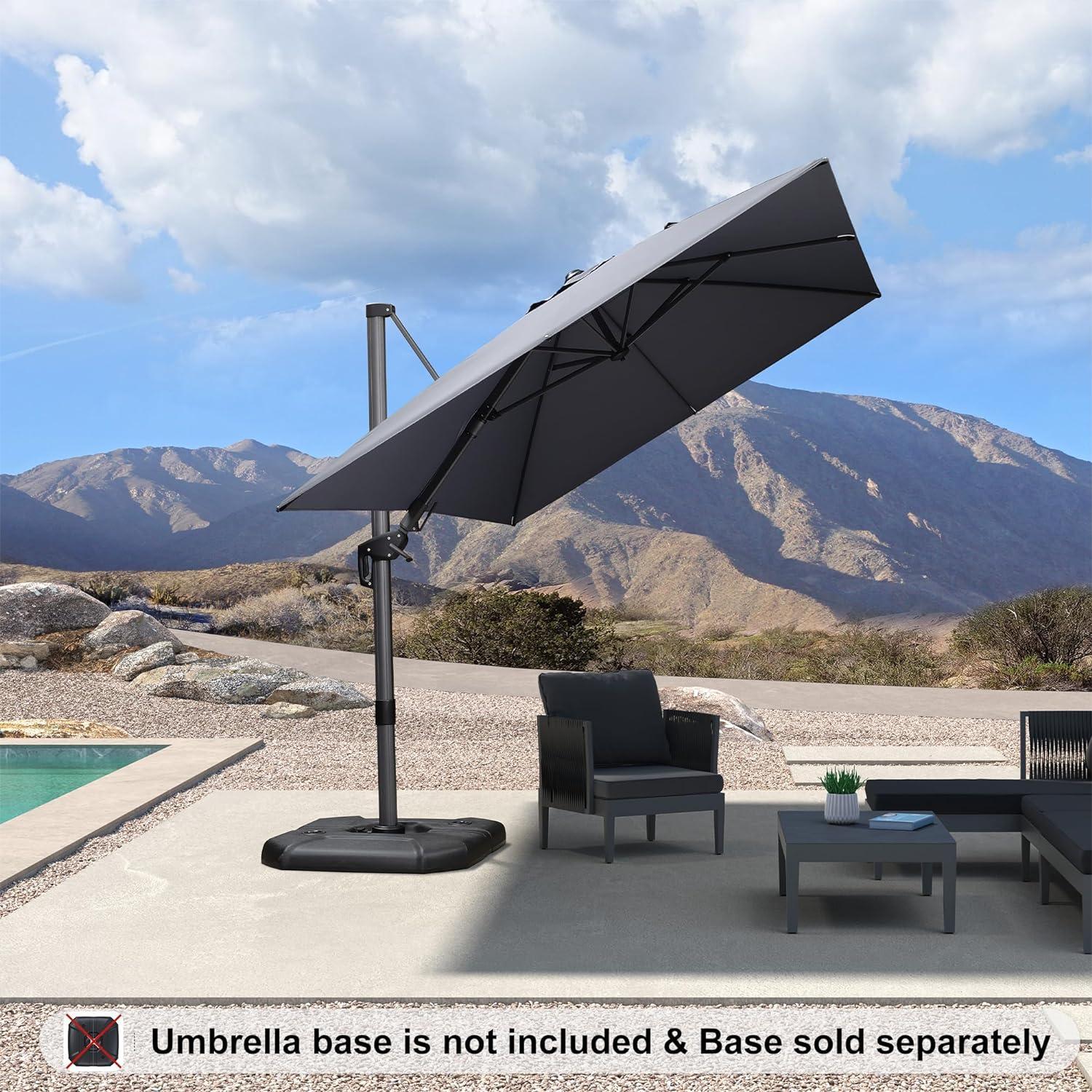 PURPLE LEAF Best Value Cantilever Patio Umbrella with Left-Right Tilt and 360° Swivel - Image 84