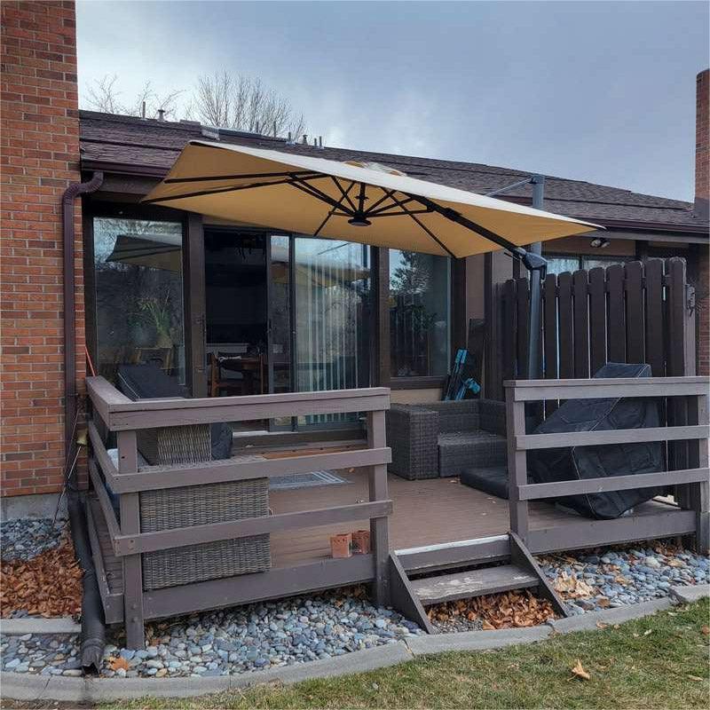 PURPLE LEAF Best Value Cantilever Patio Umbrella with Left-Right Tilt and 360° Swivel - Image 87
