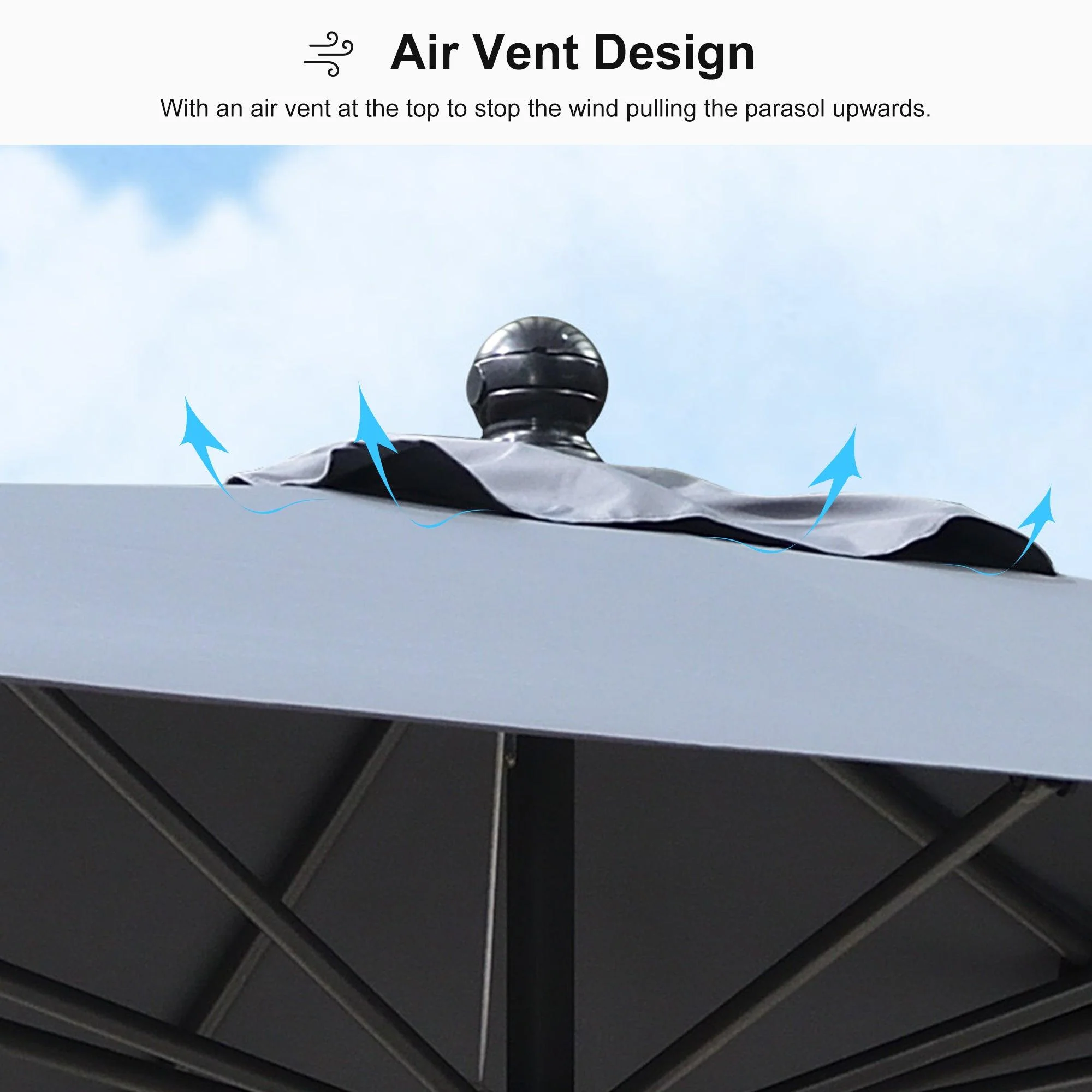 PURPLE LEAF Aluminum Market Patio Umbrella Commercial Outdoor Garden Umbrella - Image 32