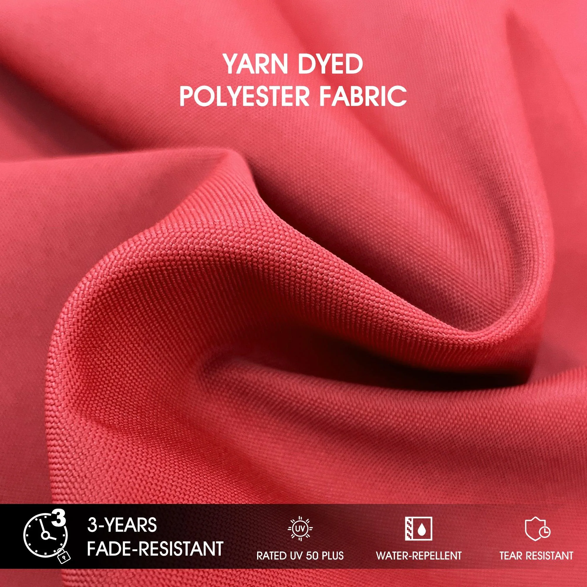 PURPLE LEAF Outdoor Windproof Umbrella, Square Cantilever Umbrella Outside Patio - Image 81