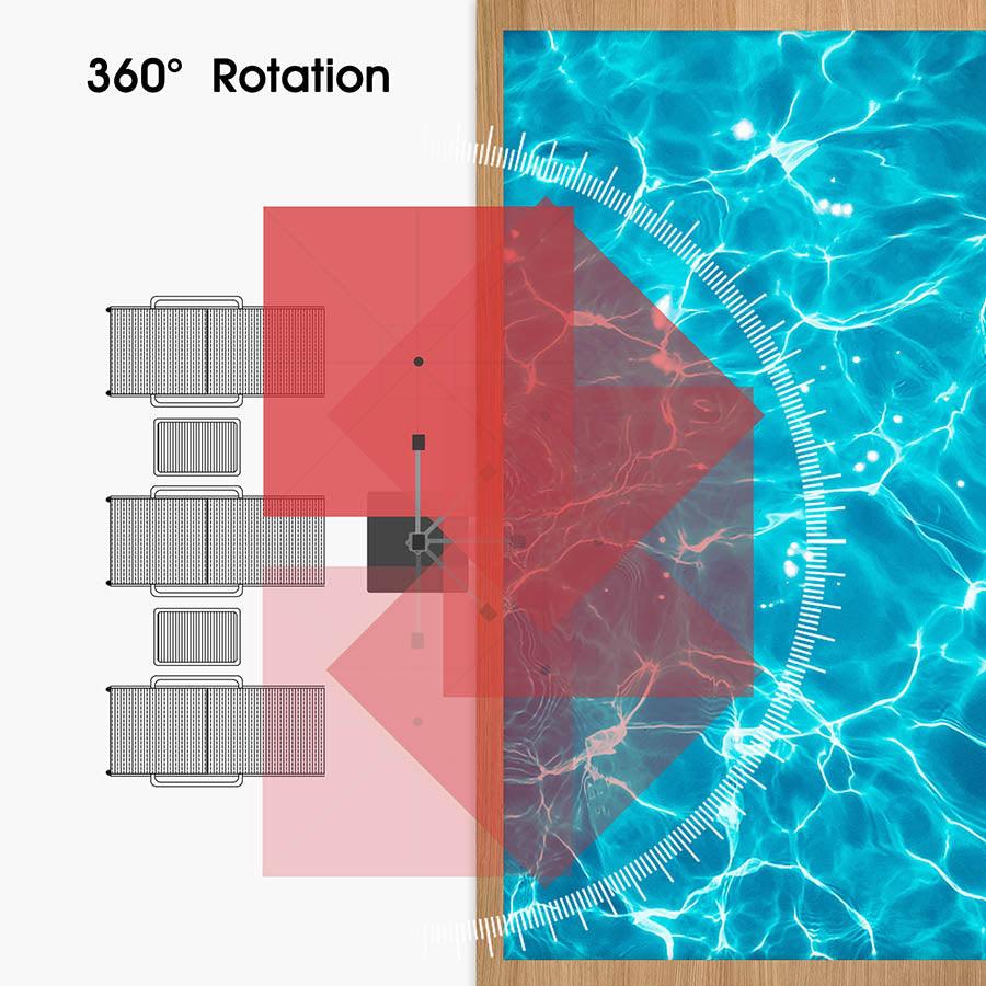 PURPLE LEAF Outdoor Windproof Umbrella, Square Cantilever Umbrella Outside Patio - Image 95