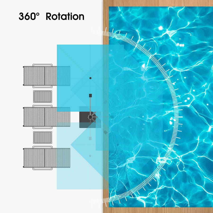 PURPLE LEAF Outdoor Windproof Umbrella, Square Cantilever Umbrella Outside Patio - Image 100