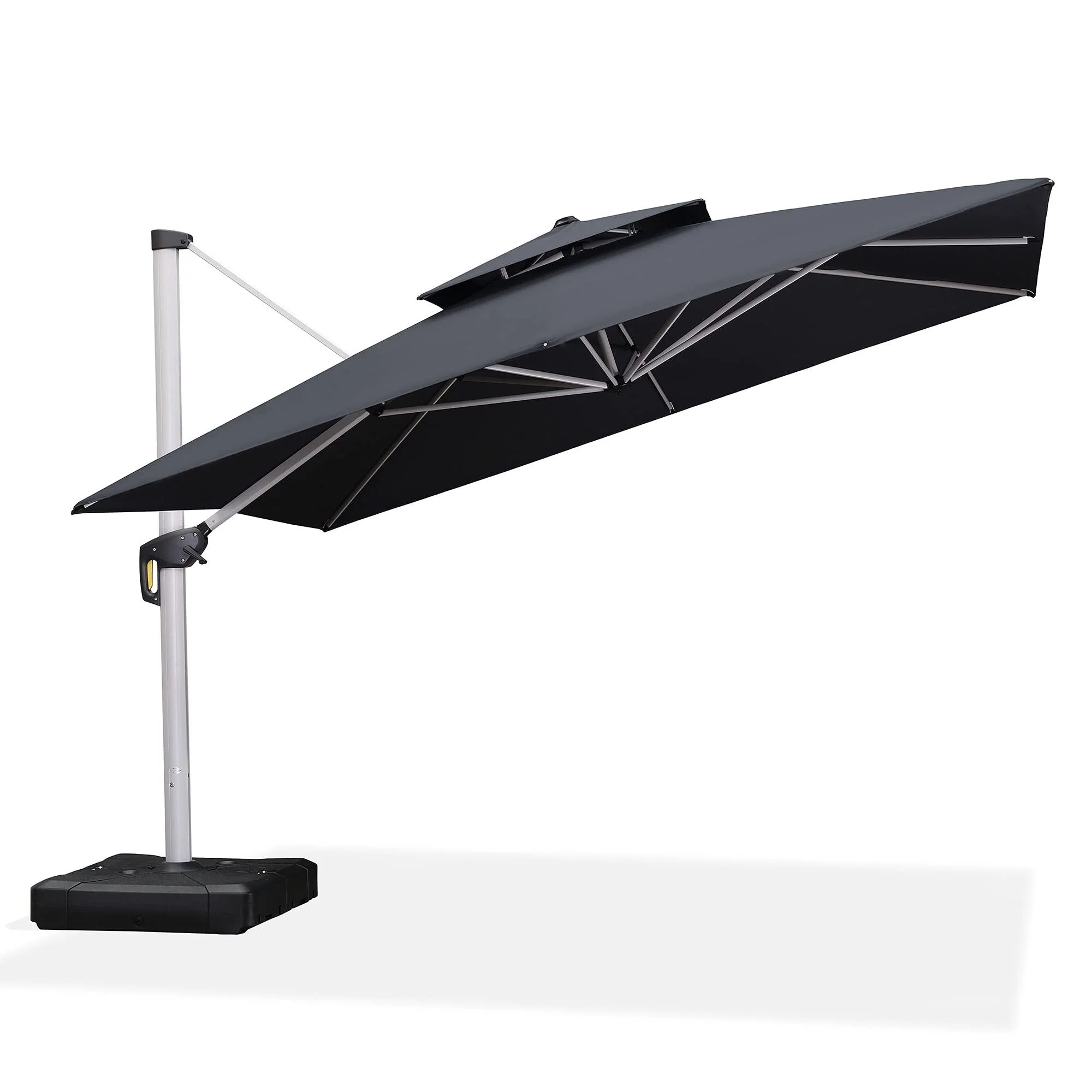 PURPLE LEAF Outdoor Windproof Umbrella, Square Cantilever Umbrella Outside Patio - Image 18