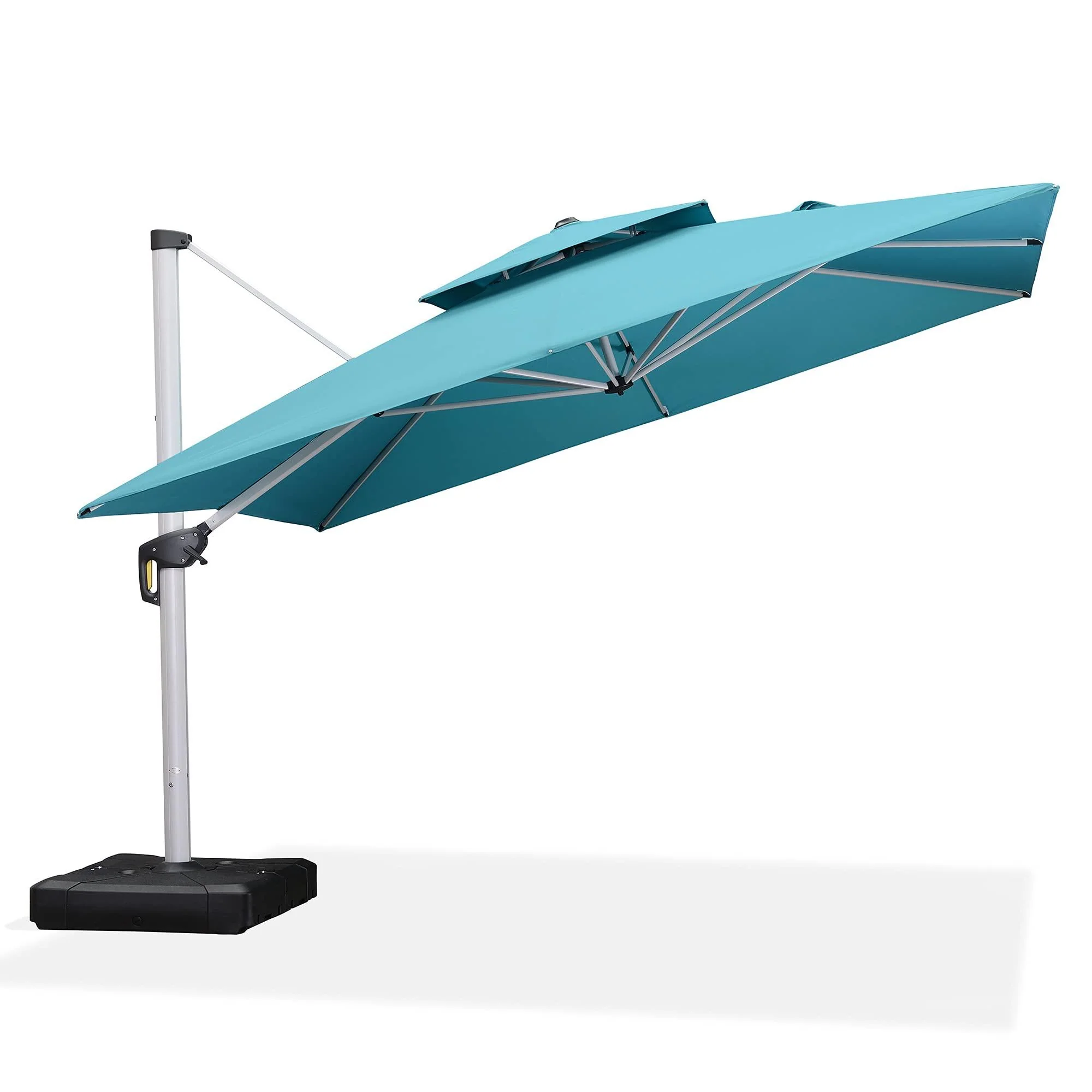 PURPLE LEAF Outdoor Windproof Umbrella, Square Cantilever Umbrella Outside Patio - Image 27