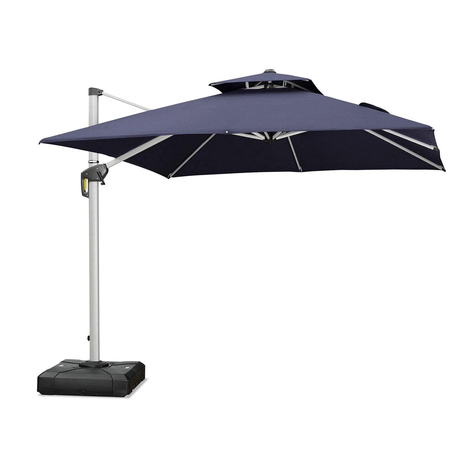 PURPLE LEAF Outdoor Windproof Umbrella, Square Cantilever Umbrella Outside Patio - Image 28