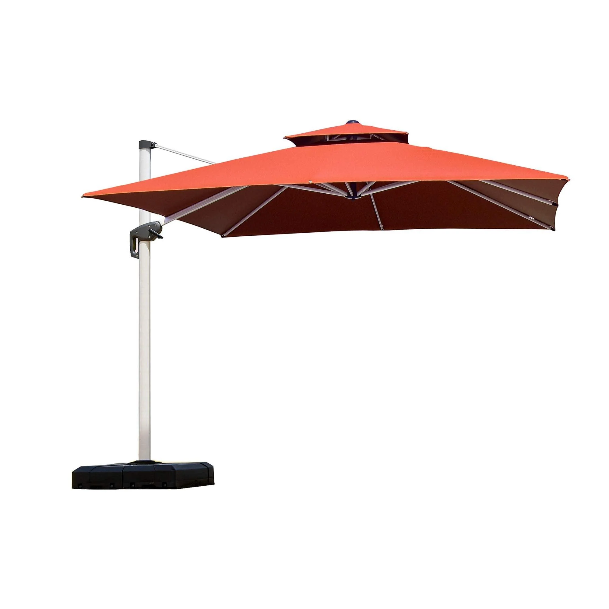 PURPLE LEAF Outdoor Windproof Umbrella, Square Cantilever Umbrella Outside Patio - Image 31