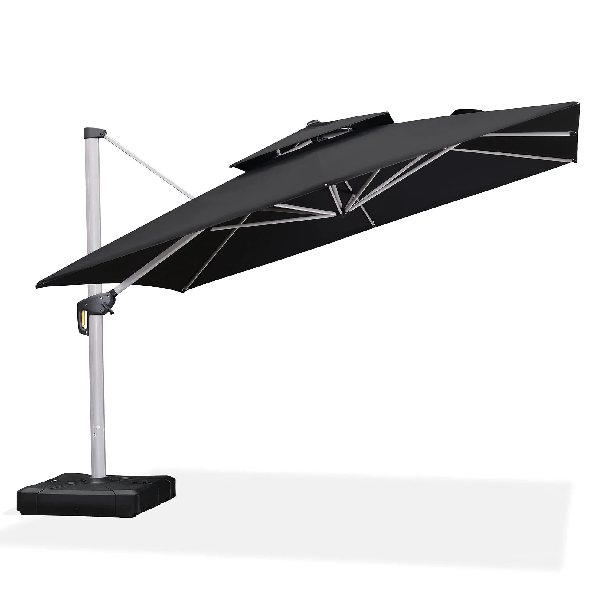 PURPLE LEAF Outdoor Windproof Umbrella, Square Cantilever Umbrella Outside Patio - Image 36