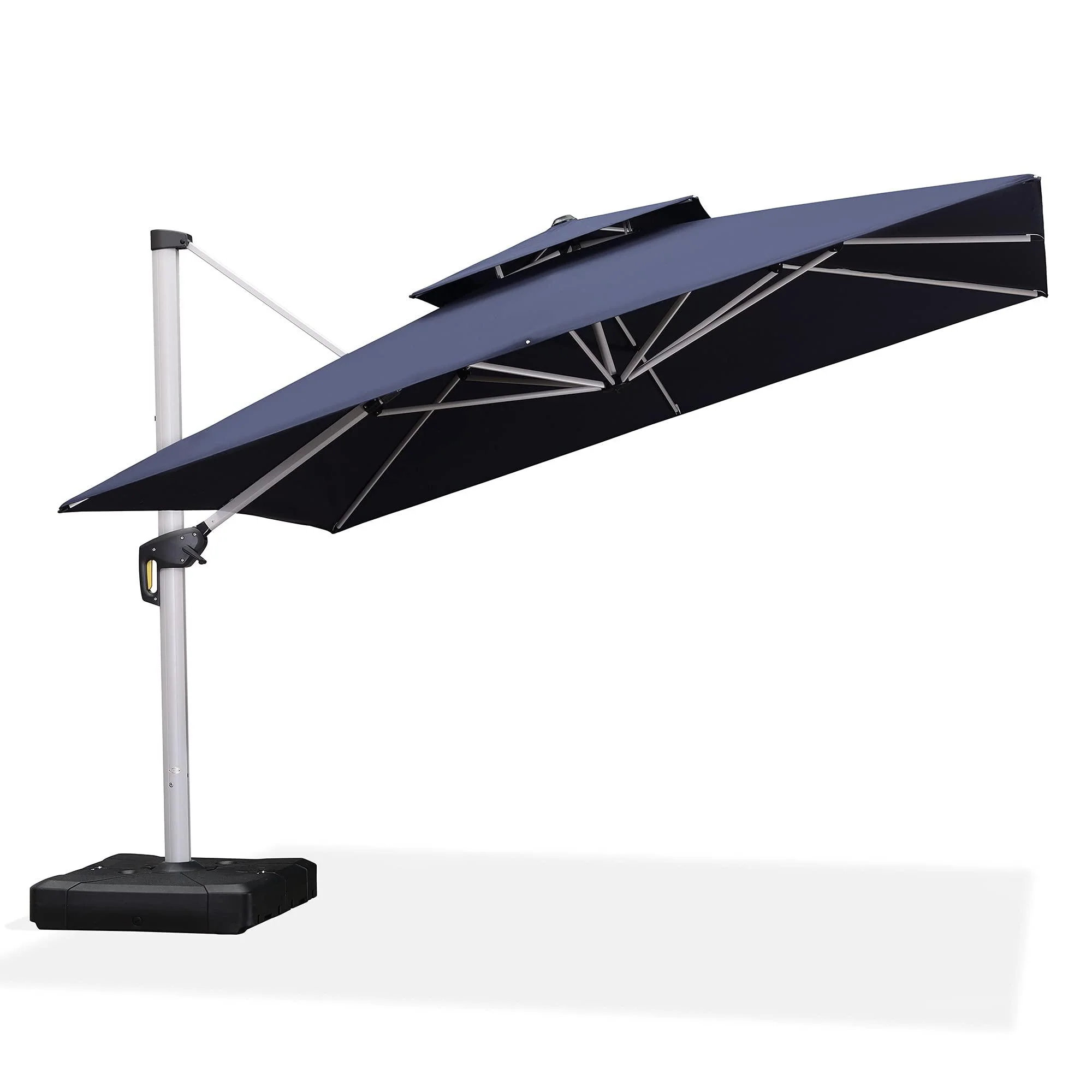 PURPLE LEAF Outdoor Windproof Umbrella, Square Cantilever Umbrella Outside Patio - Image 40