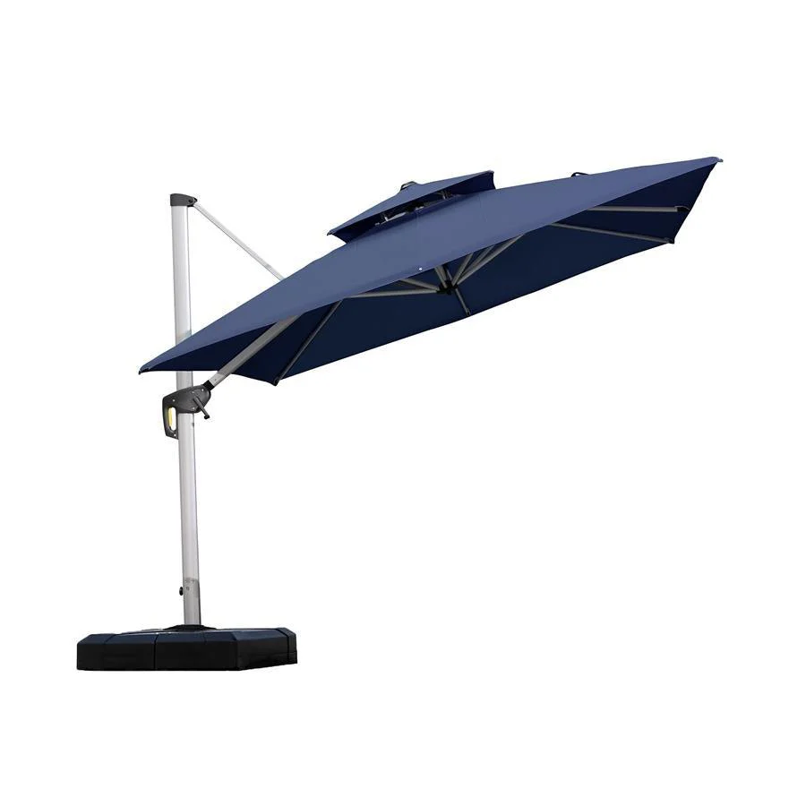 PURPLE LEAF Outdoor Windproof Umbrella, Square Cantilever Umbrella Outside Patio - Image 48