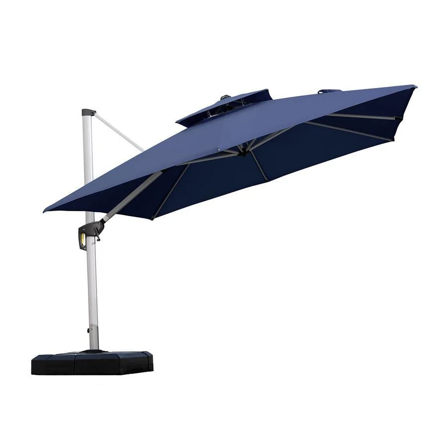 PURPLE LEAF Outdoor Windproof Umbrella, Square Cantilever Umbrella Outside Patio - Image 55