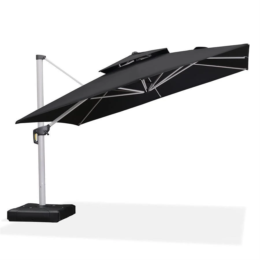PURPLE LEAF Outdoor Windproof Umbrella, Square Cantilever Umbrella Outside Patio - Image 65