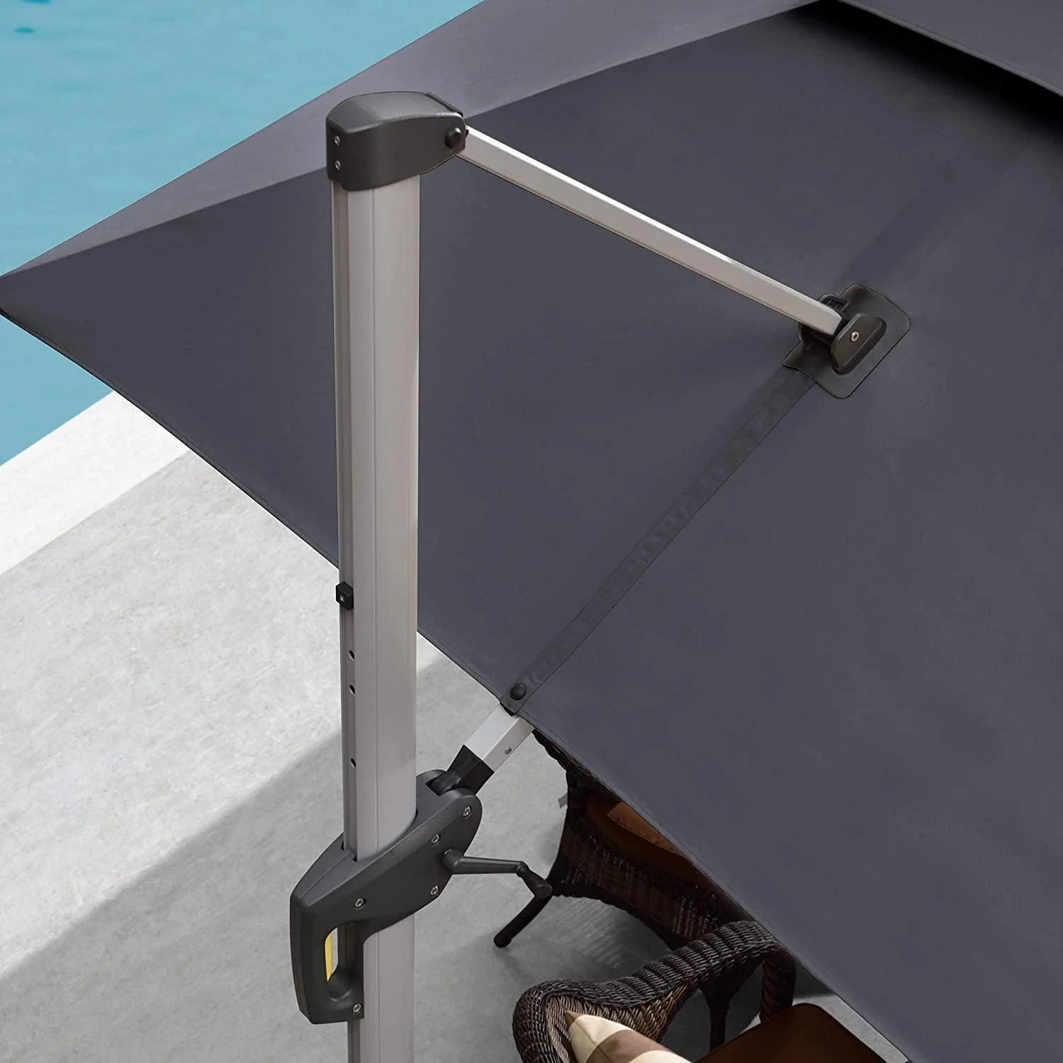 PURPLE LEAF Large Rectangular Porch Umbrella Outside Cantilever Patio Yard Umbrella - Image 21